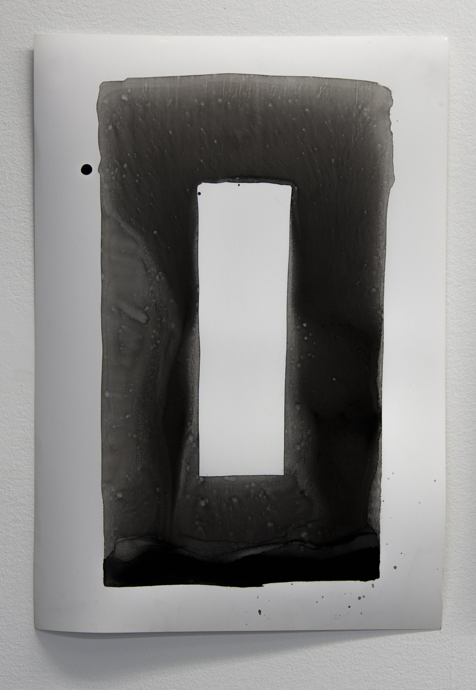 Abbas Akhavan, Untitled, 2013–ongoing, ink on photo-degradable stone paper, 25 x 17 in. (63 x 44 cm)