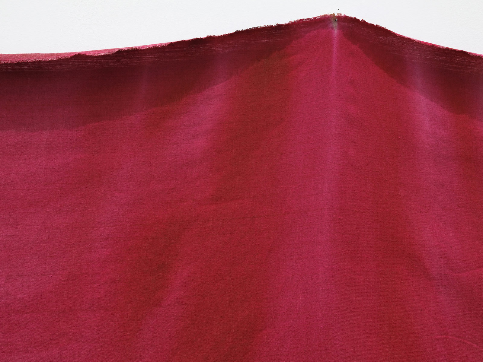 Abbas Akhavan, curtain (detail), 2021, water based pigment on linen, 95 x 101 in. (241 x 257 cm)