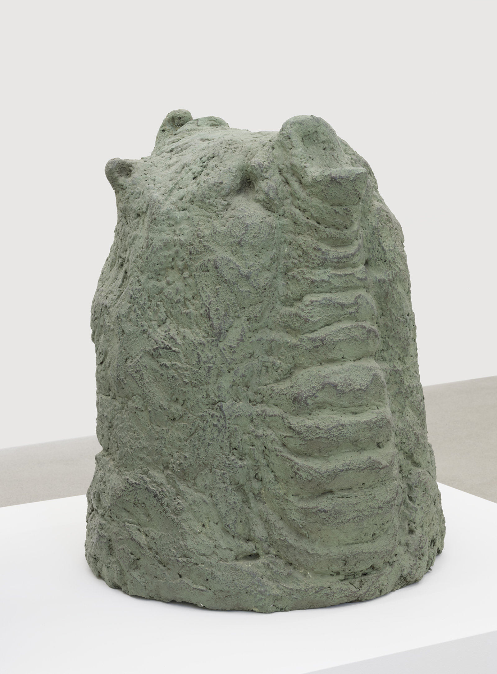 Valérie Blass, Éléphant en vert et noir (detail), 2005, cement, plaster, leather, 46 x 71 x 41 in. (117 x 180 x 104 cm)