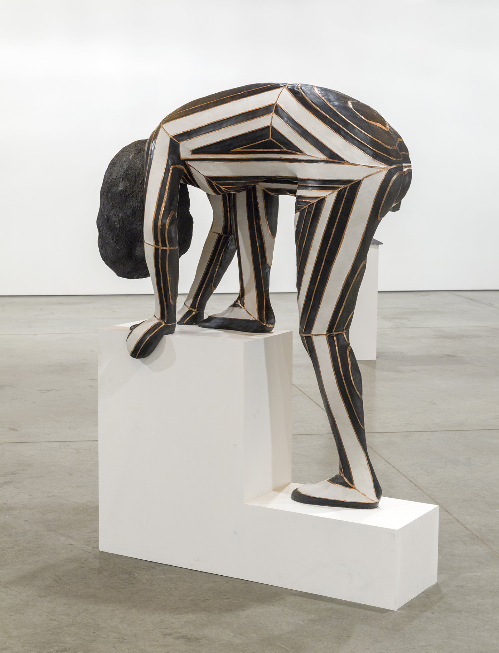 Valérie Blass, Orca Gladiator, 2012, polystyrene, gypsum cement, epoxy compound, copper, 90 x 54 x 31 in. (229 x 137 x 79 cm)