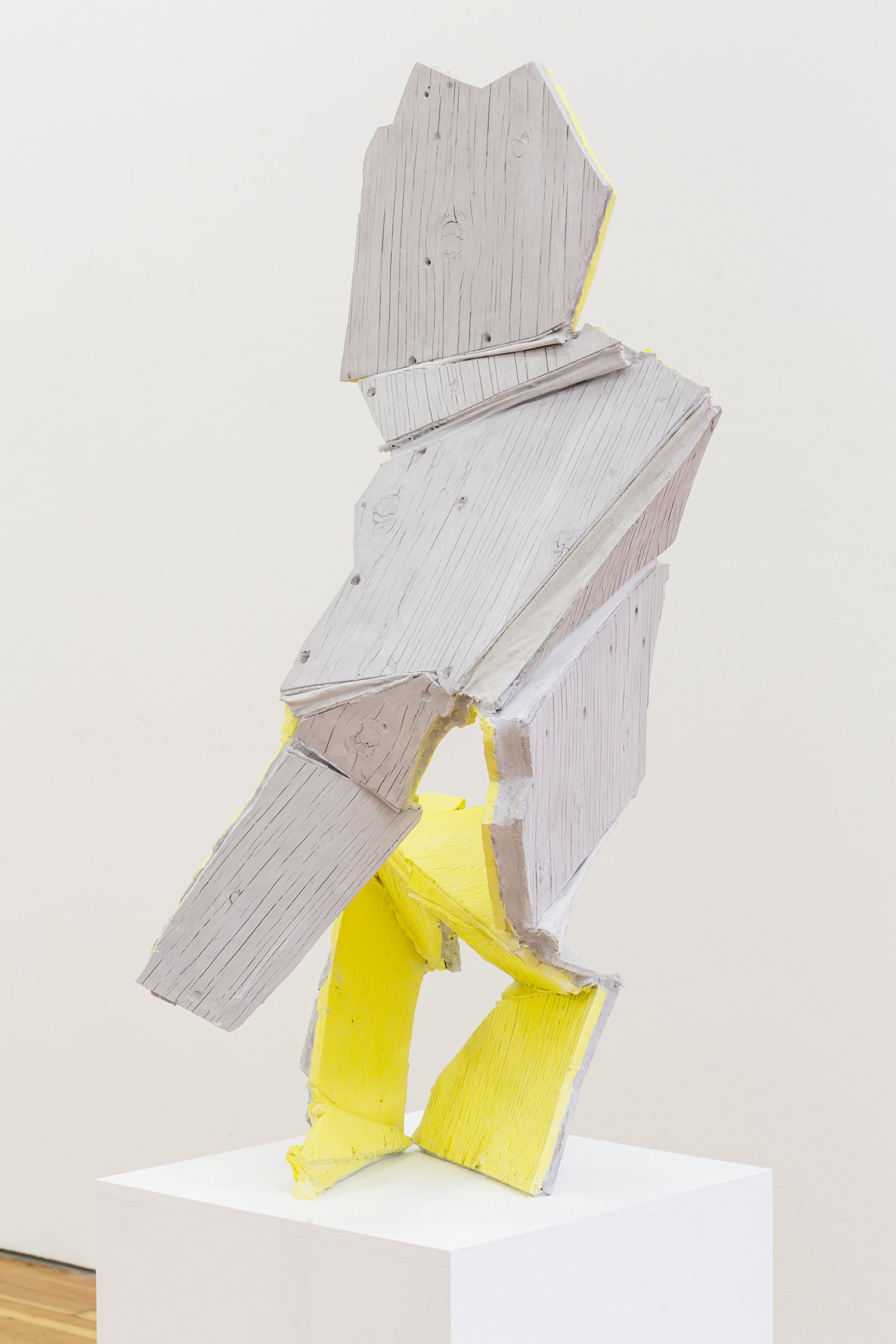 Valérie Blass, Surtout ne pas consulter les ingénieurs!, 2014, FGR plaster, 39 x 16 x 14 in. (98 x 41 x 36 cm)