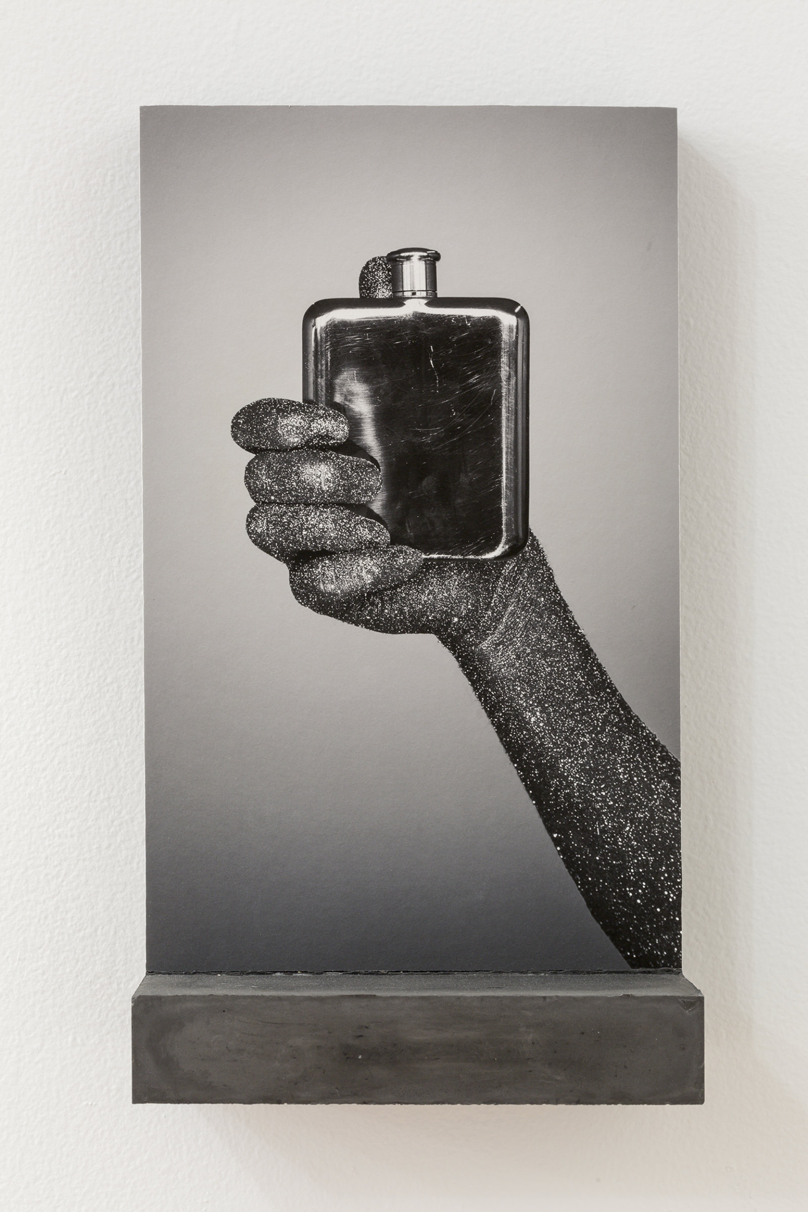 Valérie Blass, Vices - pontifier, 2014, photographic print on plaster base, pigment, 13 x 8 x 6 in. (34 x 21 x 14 cm)