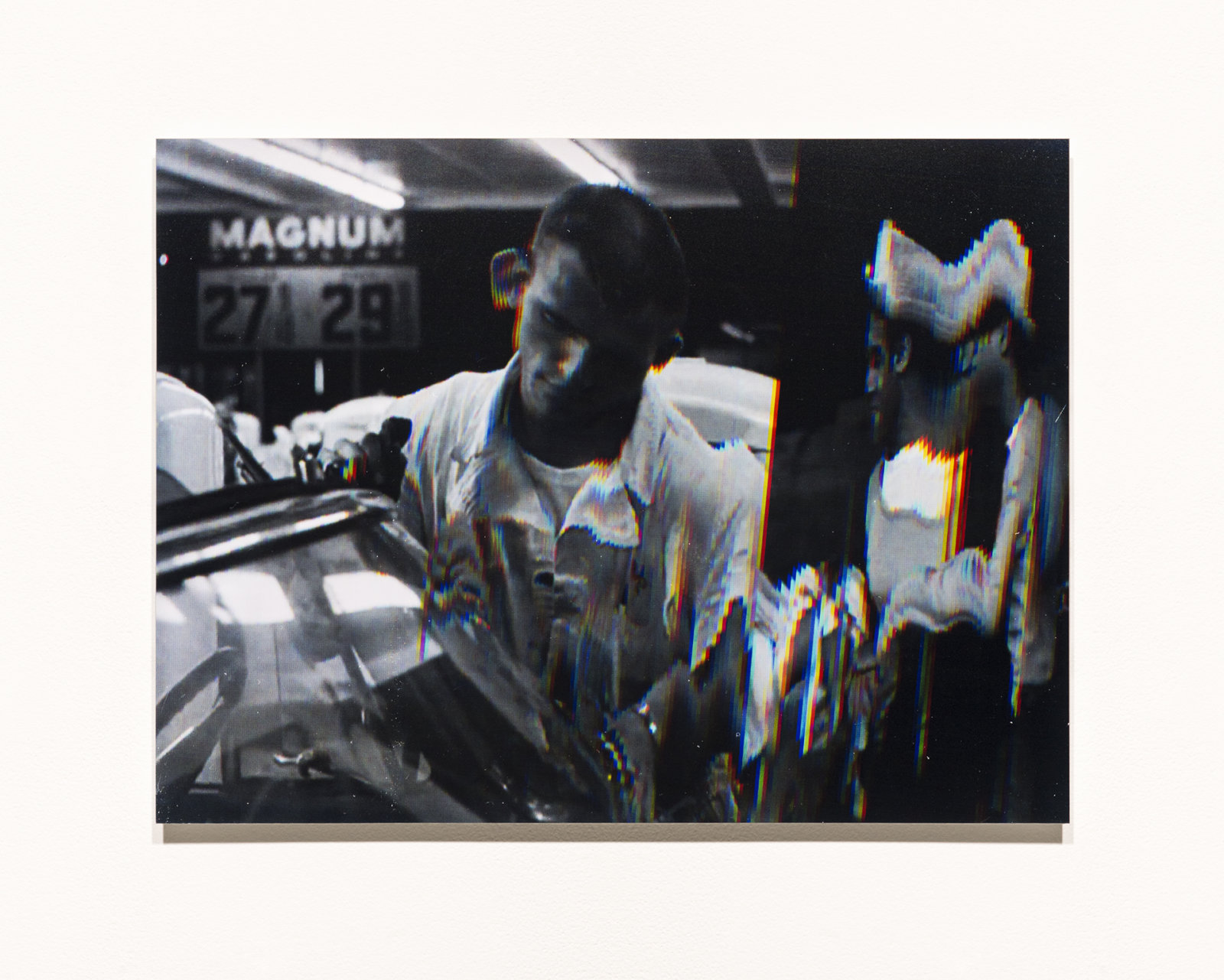 Raymond Boisjoly, Station to Station, 2014, 6 screen resolution lightjet print mounted on dibond, each 18 x 24 in. (46 x 61 cm)