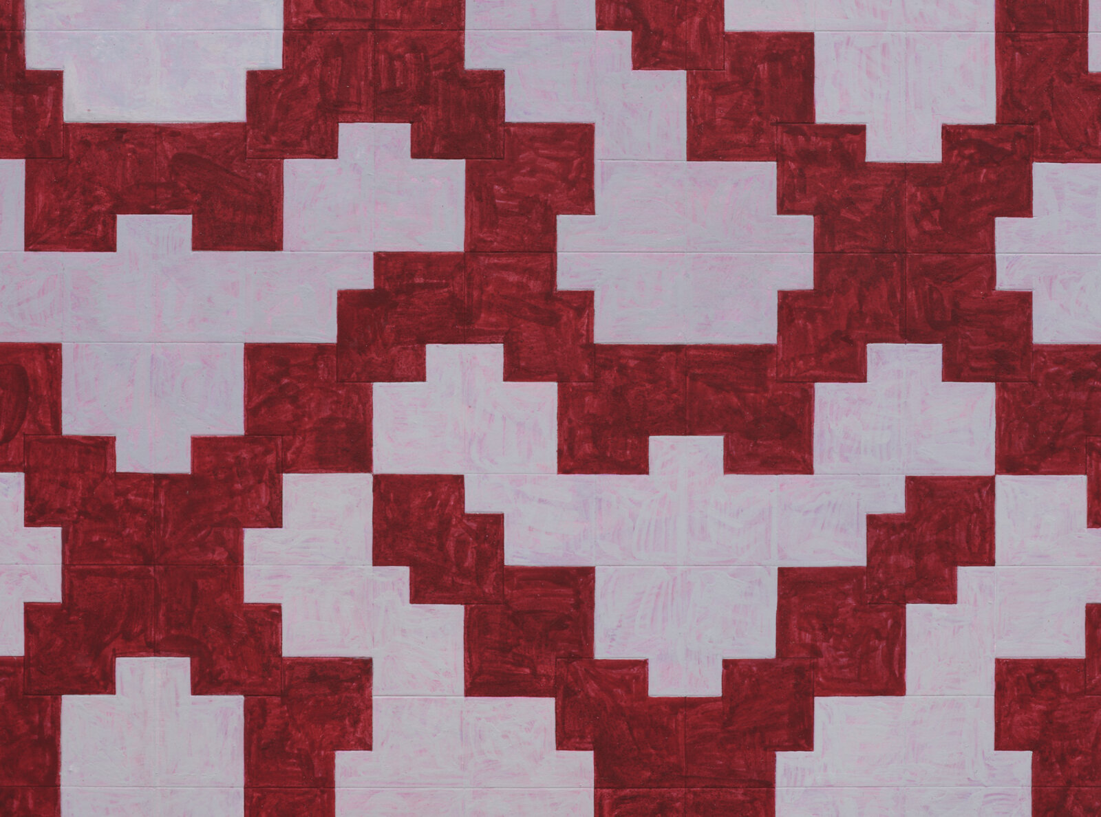 Eli Bornowsky, Ammann_A4_patch (detail), 2023, egg tempera, gesso, hardboard, wood, aluminum, 20 x 32 in. (50 x 80 cm)