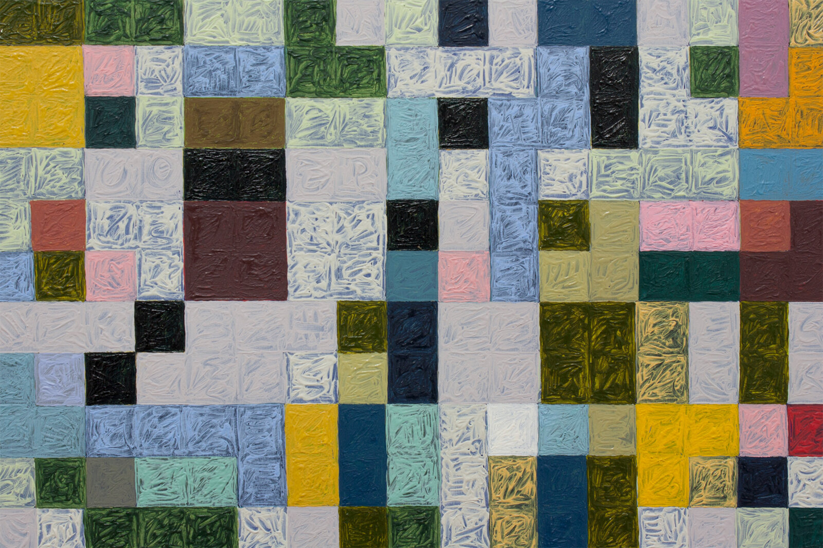 Eli Bornowsky, Clinquant (detail), 2016, oil on linen, two panels, 29 x 23 in. (74 x 58 cm)