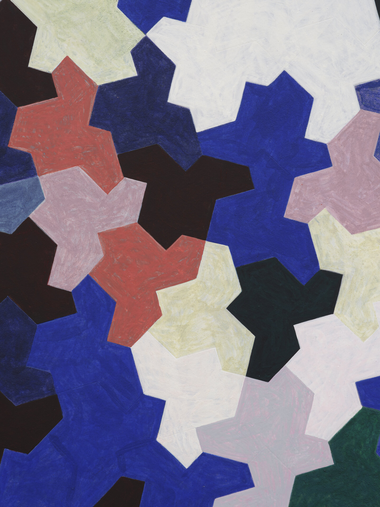 Eli Bornowsky, Einstein (detail), 2023, egg tempera, gesso, hardboard, wood, aluminum,  28 x 24 in. (70 x 60 cm)
