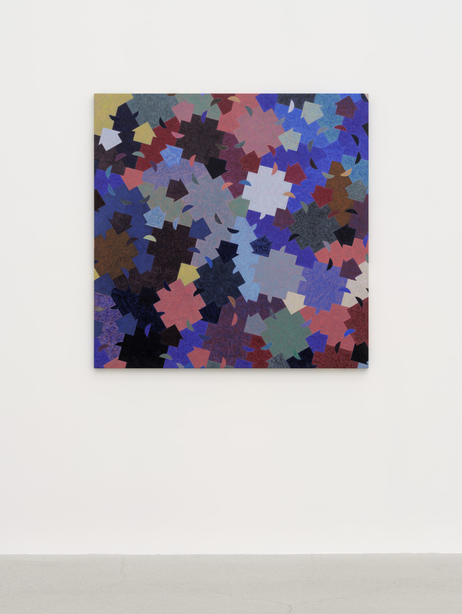 Eli Bornowsky, Personal communication April 1991. Hyder discusses his trip to Russia (which he undertook with multi-instrumentalist Tim Hodgkinson) in his article ‘In Search of the Spirit’ Jazz Forum Vol 127, No 6 1990 pp. 30–3., 2025, egg tempera, gesso on wood, aluminum, 47 x 47 in. (120 x 120 cm)