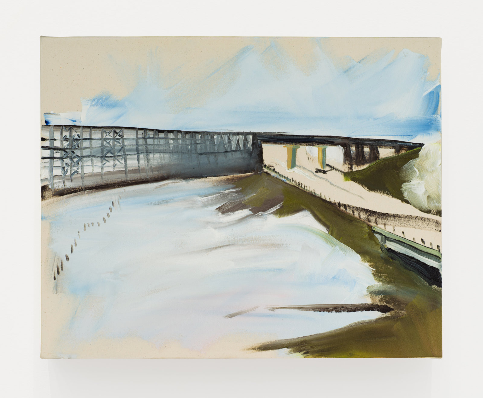 Brenda Draney, Bridge, 2012, oil on canvas, 20 x 25 in. (51 x 64 cm)