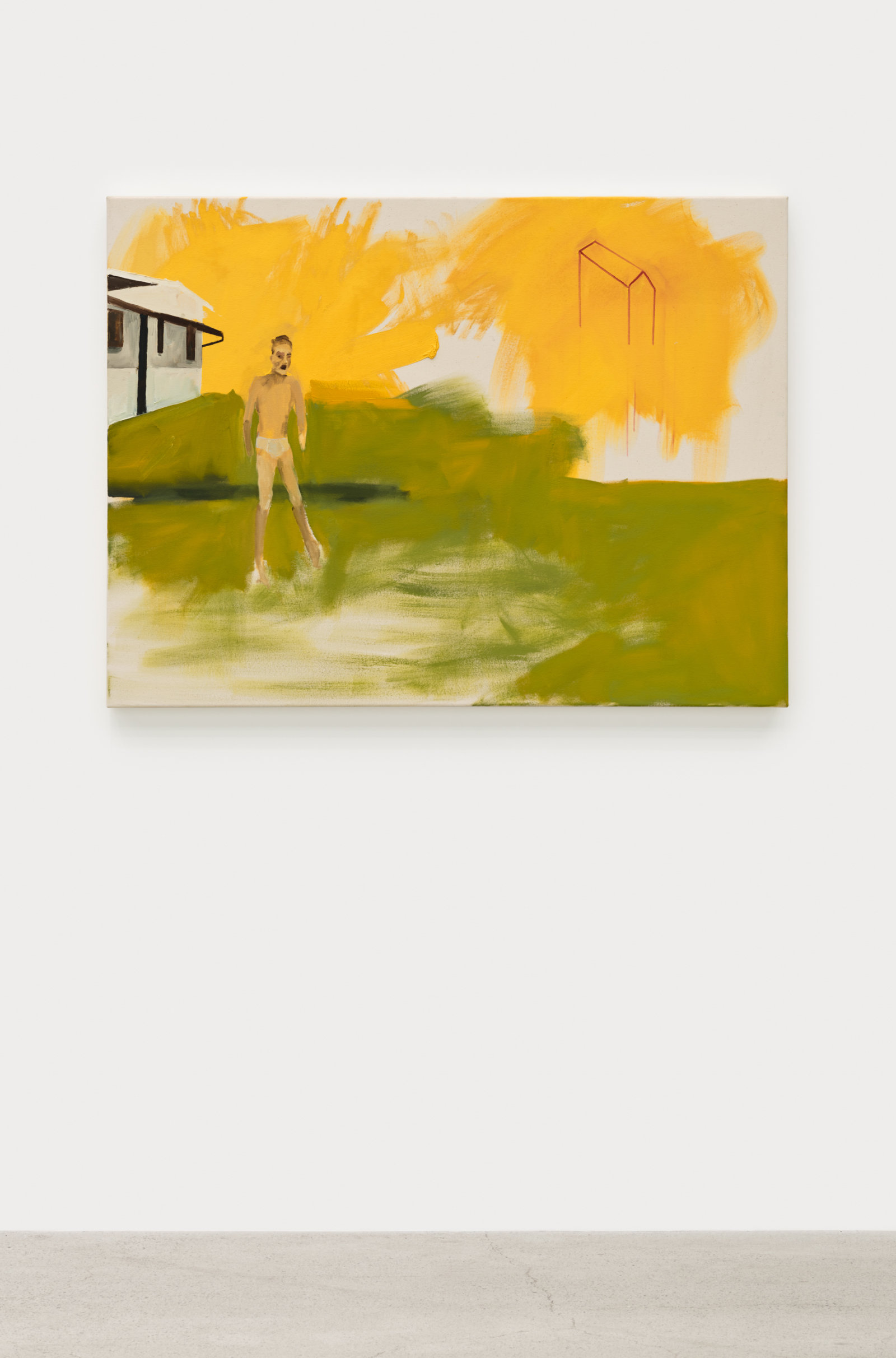 Brenda Draney, Evacuation, 2013, oil on canvas, 36 x 48 in. (91 x 122 cm)