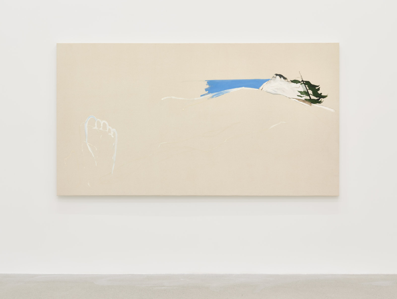 Brenda Draney, Giant, 2020, oil on canvas, 50 x 102 in. (127 x 259 cm)