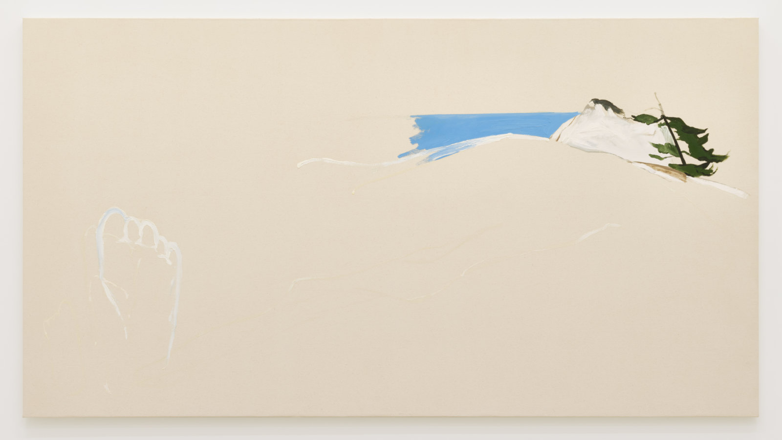 Brenda Draney, Giant, 2020, oil on canvas, 50 x 102 in. (127 x 259 cm)