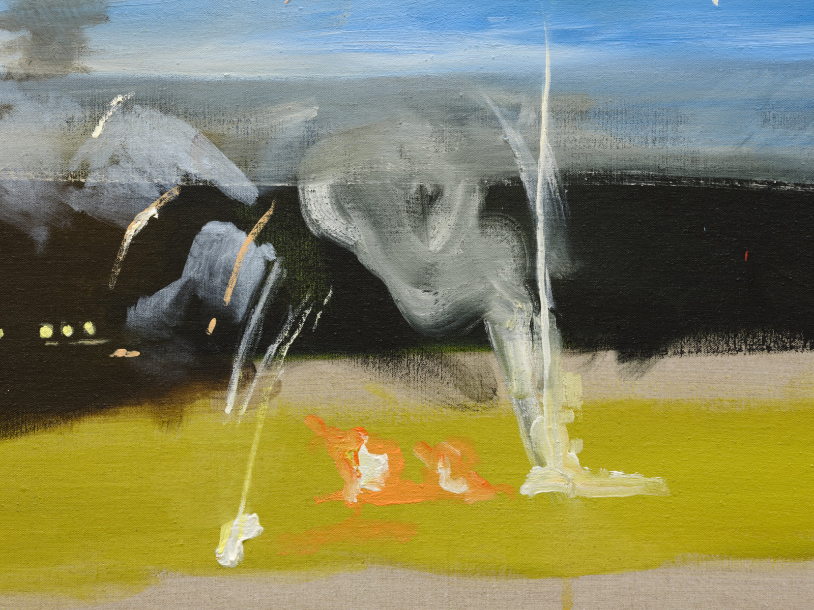 Brenda Draney, Midnight Sun 1 (detail), 2020, oil on linen, 48 x 36 in. (122 x 91 cm)