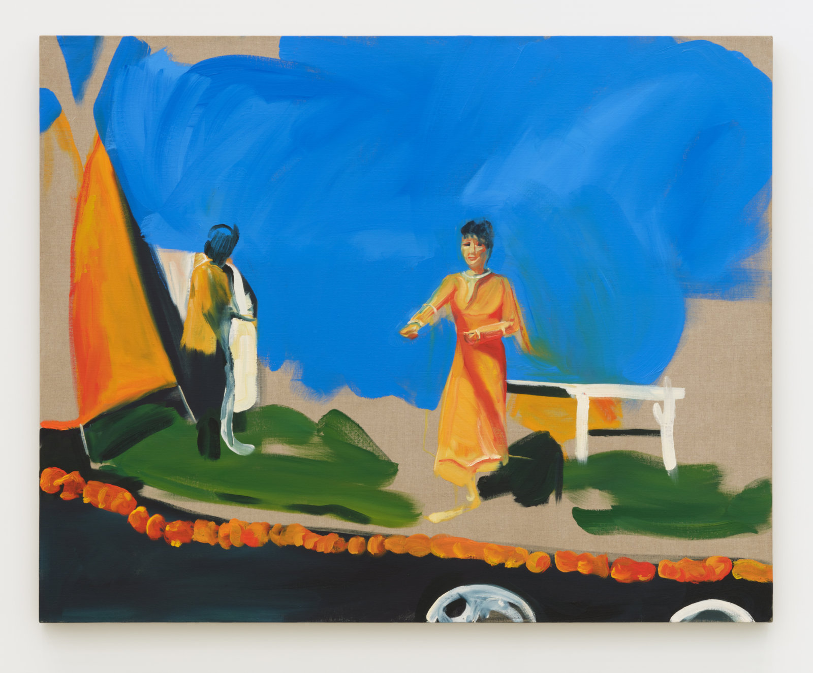 Brenda Draney, Parade, 2013, oil on linen, 48 x 60 in. (122 x 152 cm)