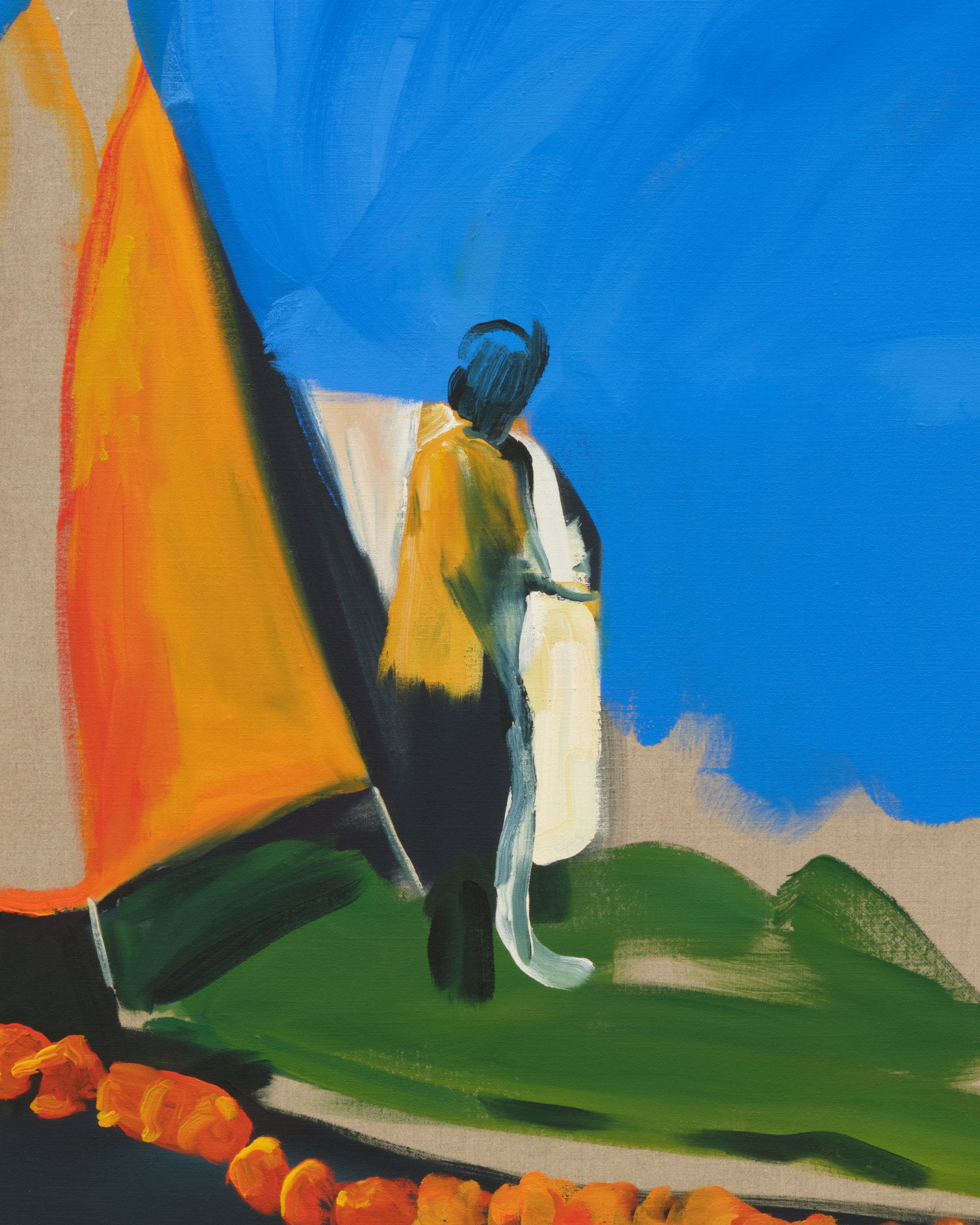 Brenda Draney, Parade (detail), 2013, oil on linen, 48 x 60 in. (122 x 152 cm)