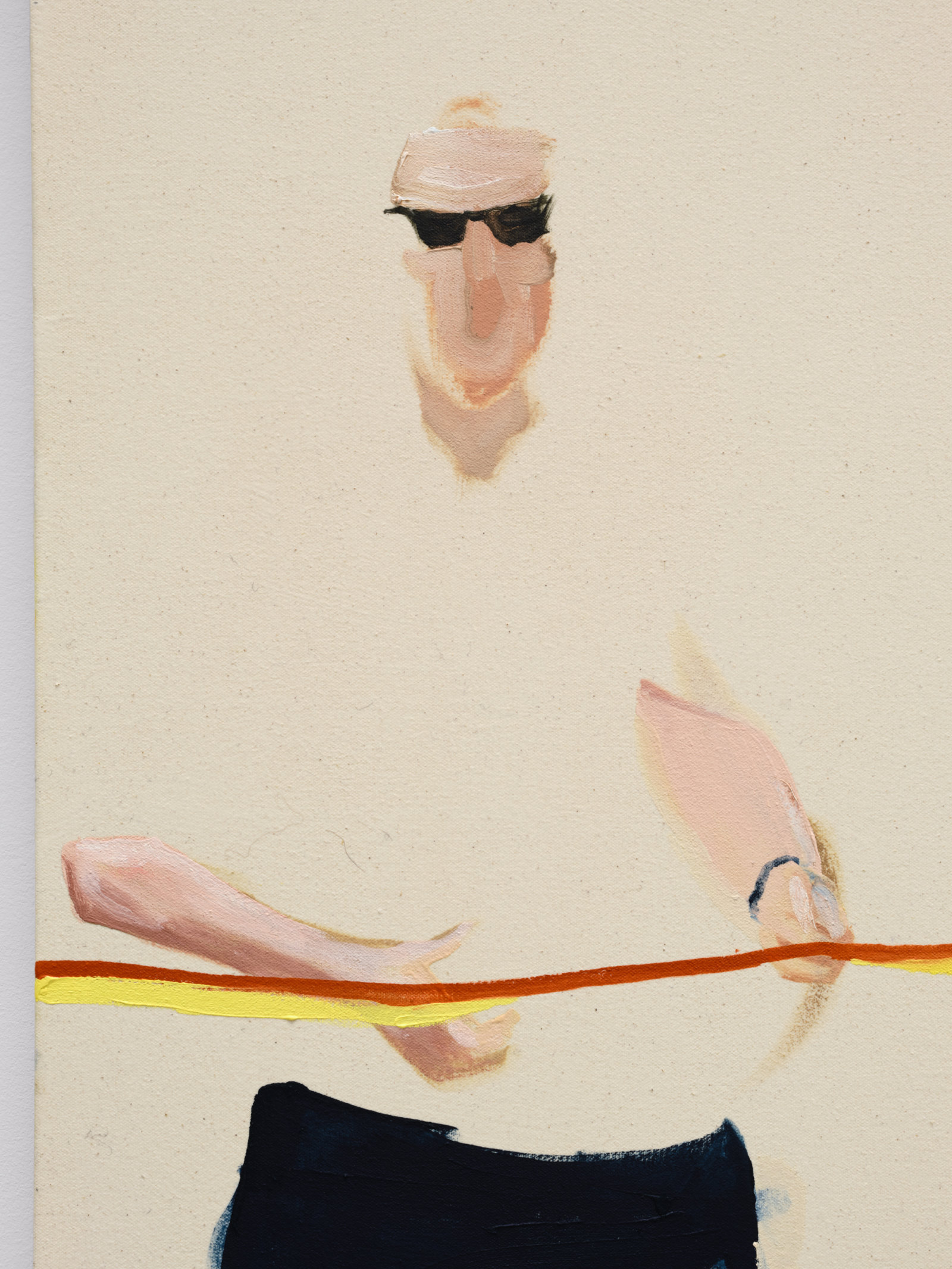 Brenda Draney, Ribbon 1 (detail), 2020, oil on canvas, 60 x 48 in. (152 x 122 cm) 
