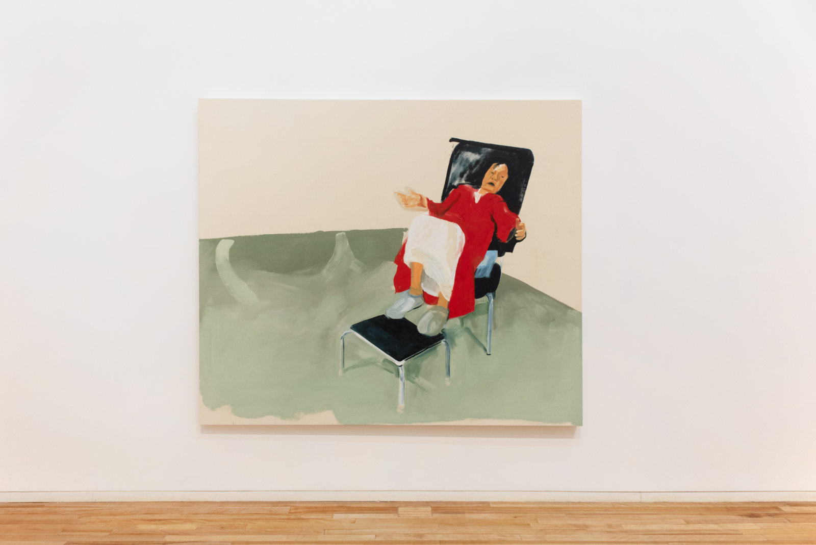 Brenda Draney, Waiting Room, 2019, oil on canvas, 78 x 66 in. (197 x 168 cm)