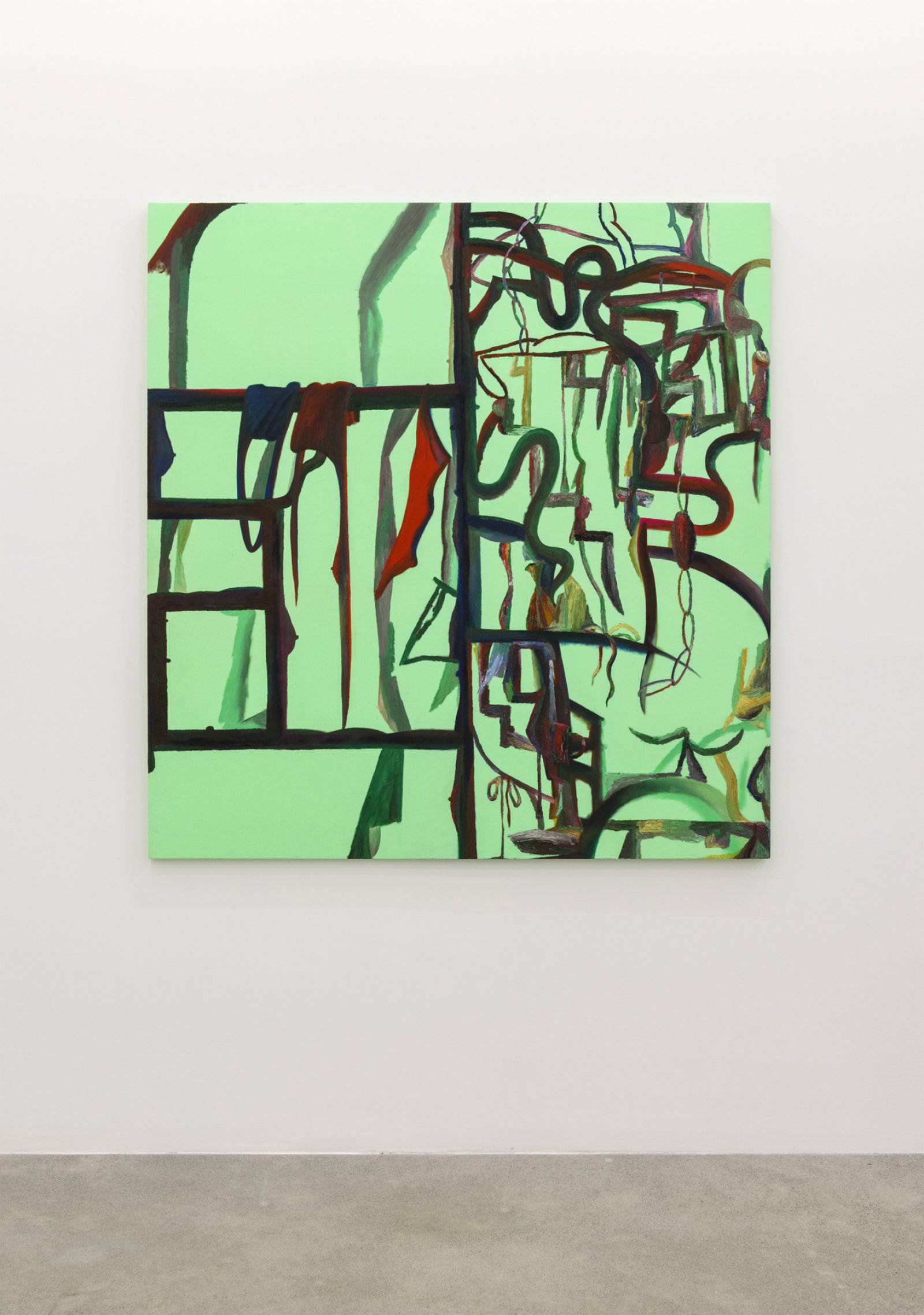 Rebecca Brewer, Fleshly School, 2016, oil on linen on panel, 60 x 57 in. (153 x 145 cm) by Rebecca Brewer