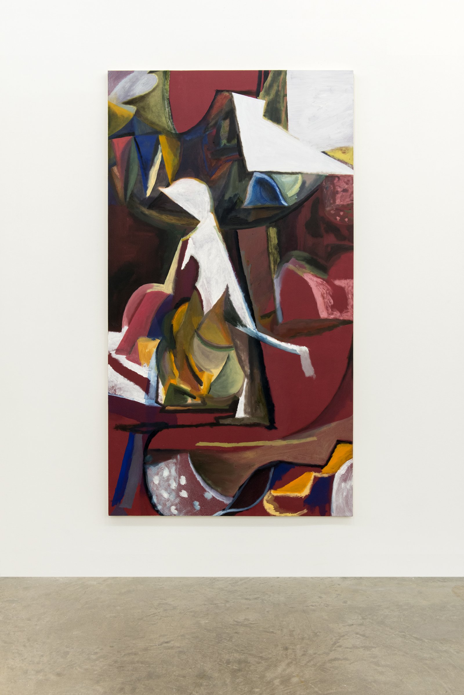 Rebecca Brewer, Passion Play, 2014, oil on panel, 84 x 46 in. (214 x 117 cm) by Rebecca Brewer