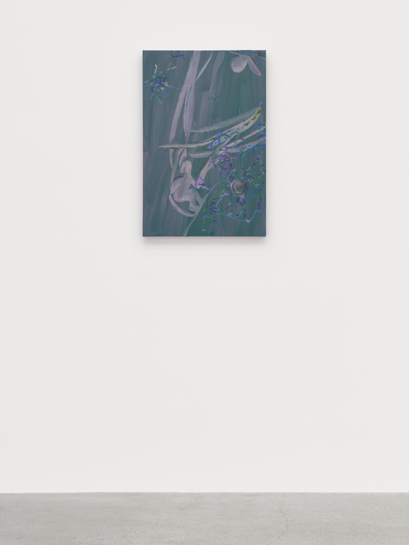 Rebecca Brewer, Convergent Evolution, 2023, oil on panel, 30 x 20 in. (76 x 51 cm)