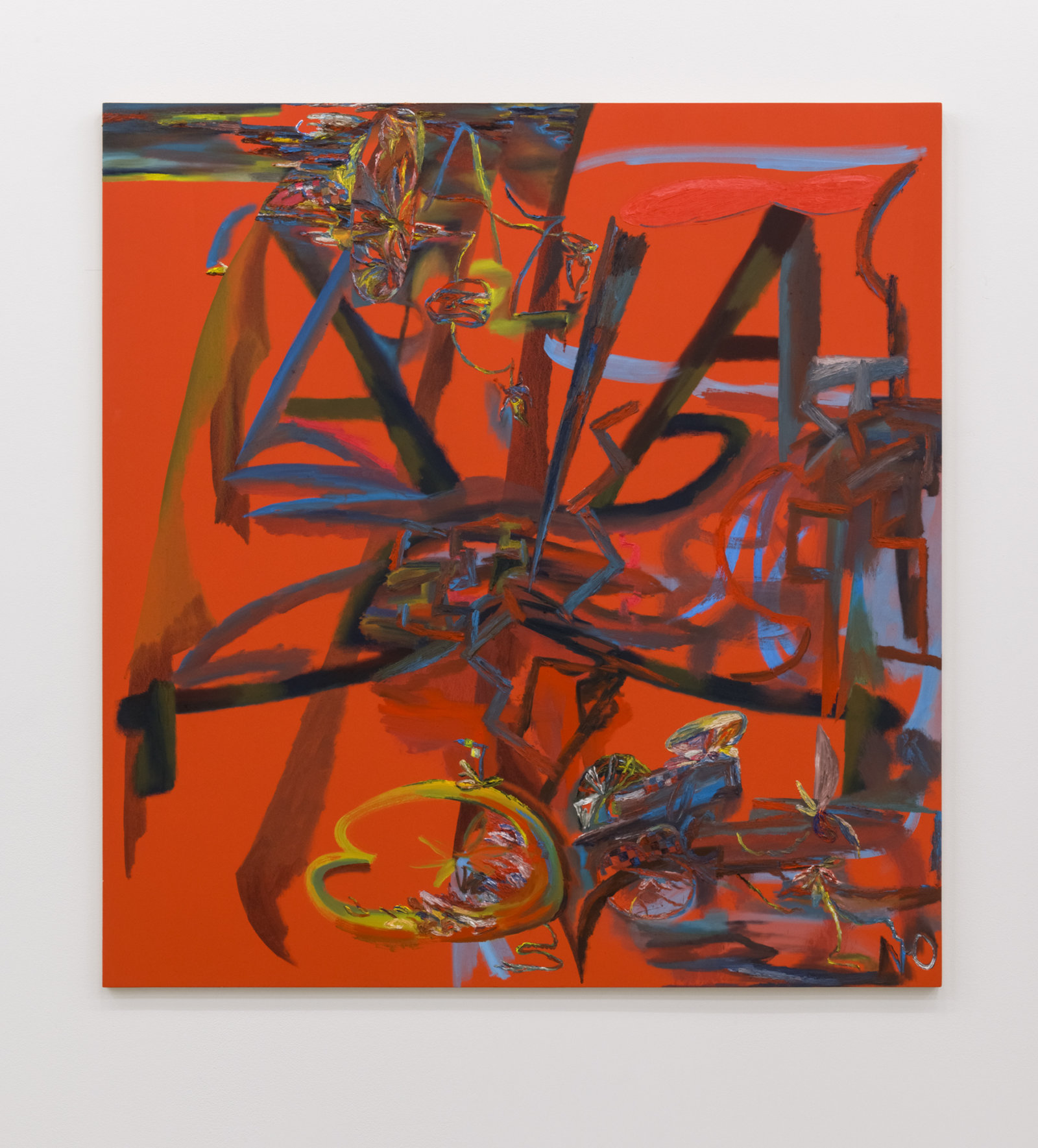 Rebecca Brewer, Orchid Nurse, 2016, oil on panel, 60 x 57 in. (153 x 145 cm)