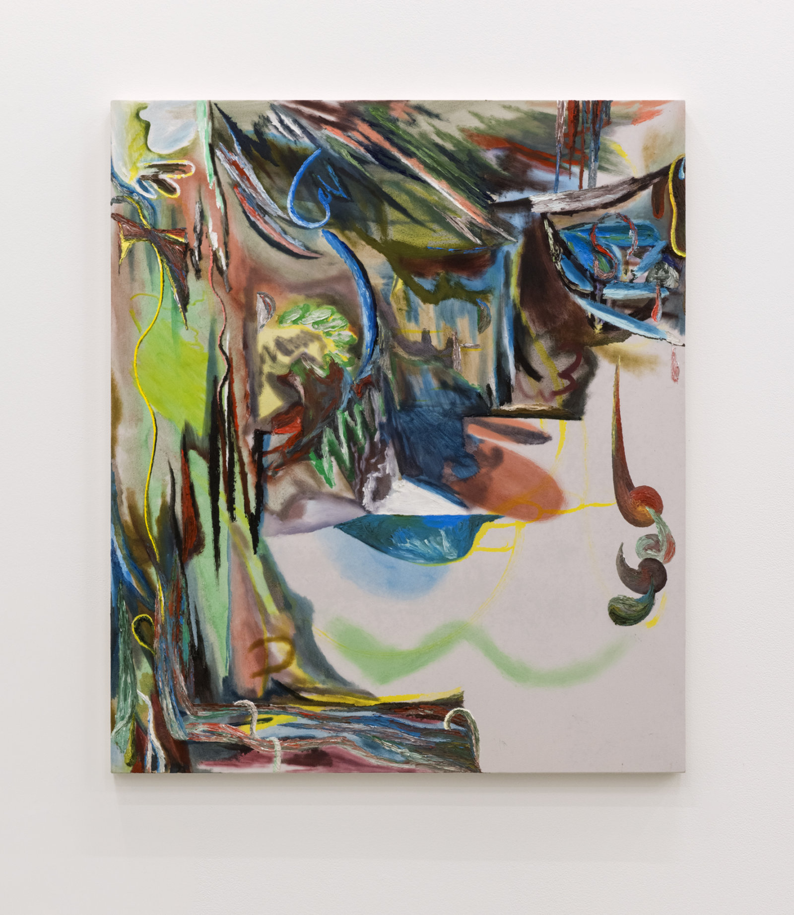 Rebecca Brewer, Smoke Show, 2016, oil on muslin on panel, 42 x 36 in. (107 x 92 cm)