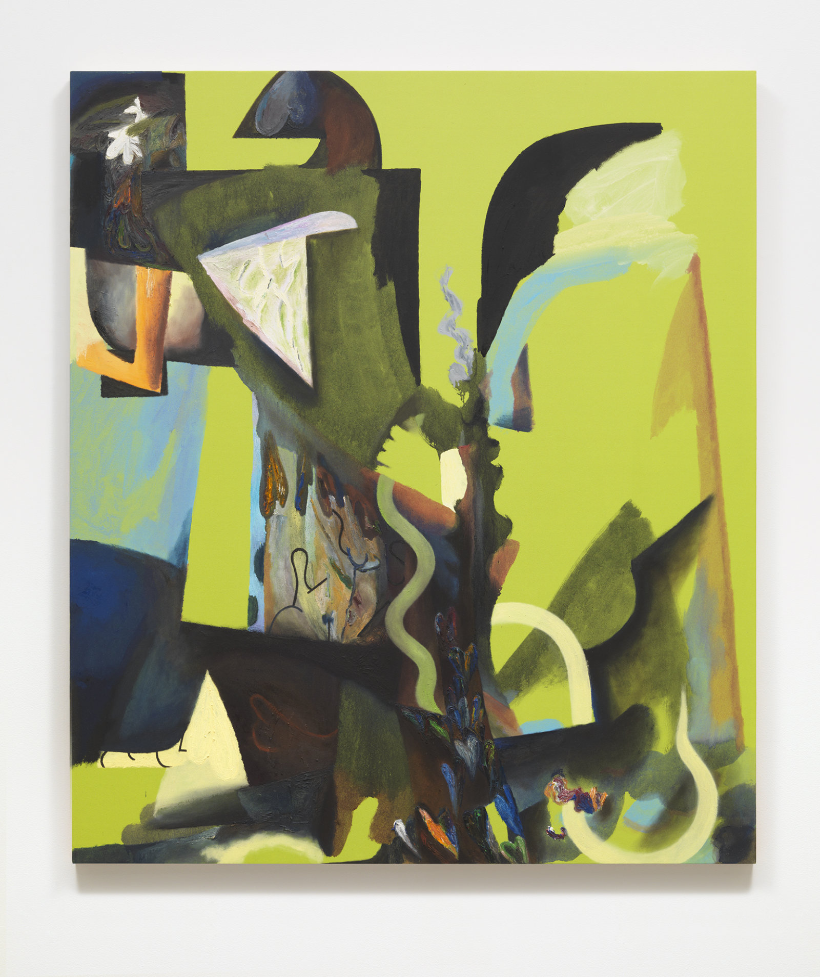 Rebecca Brewer, The Lovers, 2015, oil on panel, 60 x 50 in. (153 x 127 cm)