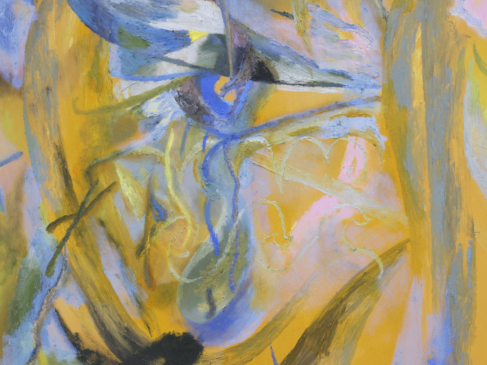 Rebecca Brewer, Twice Exceptional (detail), 2019, oil on wood panel, 60 x 57 in. (152 x 145 cm)