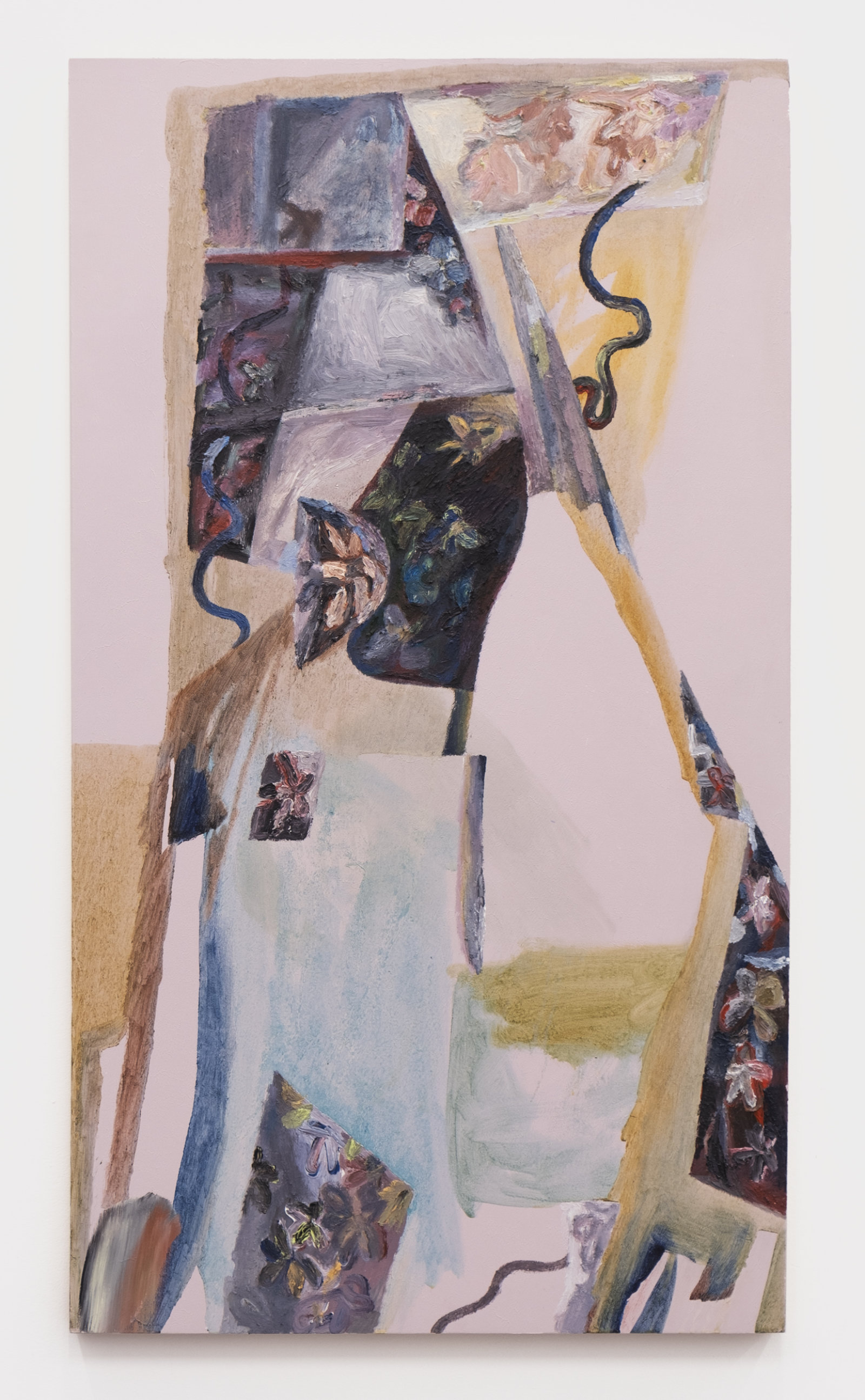 Rebecca Brewer, Vine Black, 2014, oil on panel, 42 x 24 in. (107 x 60 cm)