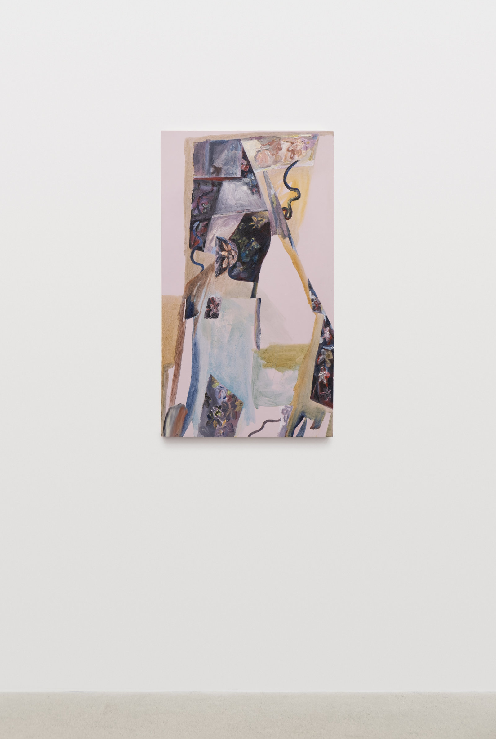 Rebecca Brewer, Vine Black, 2014, oil on panel, 42 x 24 in. (107 x 60 cm)