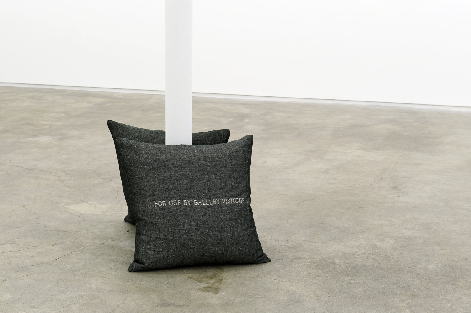Arabella Campbell, For use by gallery visitors, 2011, woven linen, each 24 x 24 x 8 in. (61 x 61 x 20 cm) by 