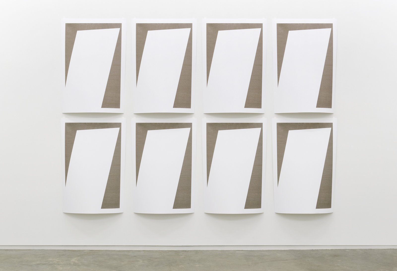 ​Arabella Campbell, Studies for an incomplete work, 2011, 8 LightJet prints on paper, 82 x 118 in. (208 x 300 cm by 