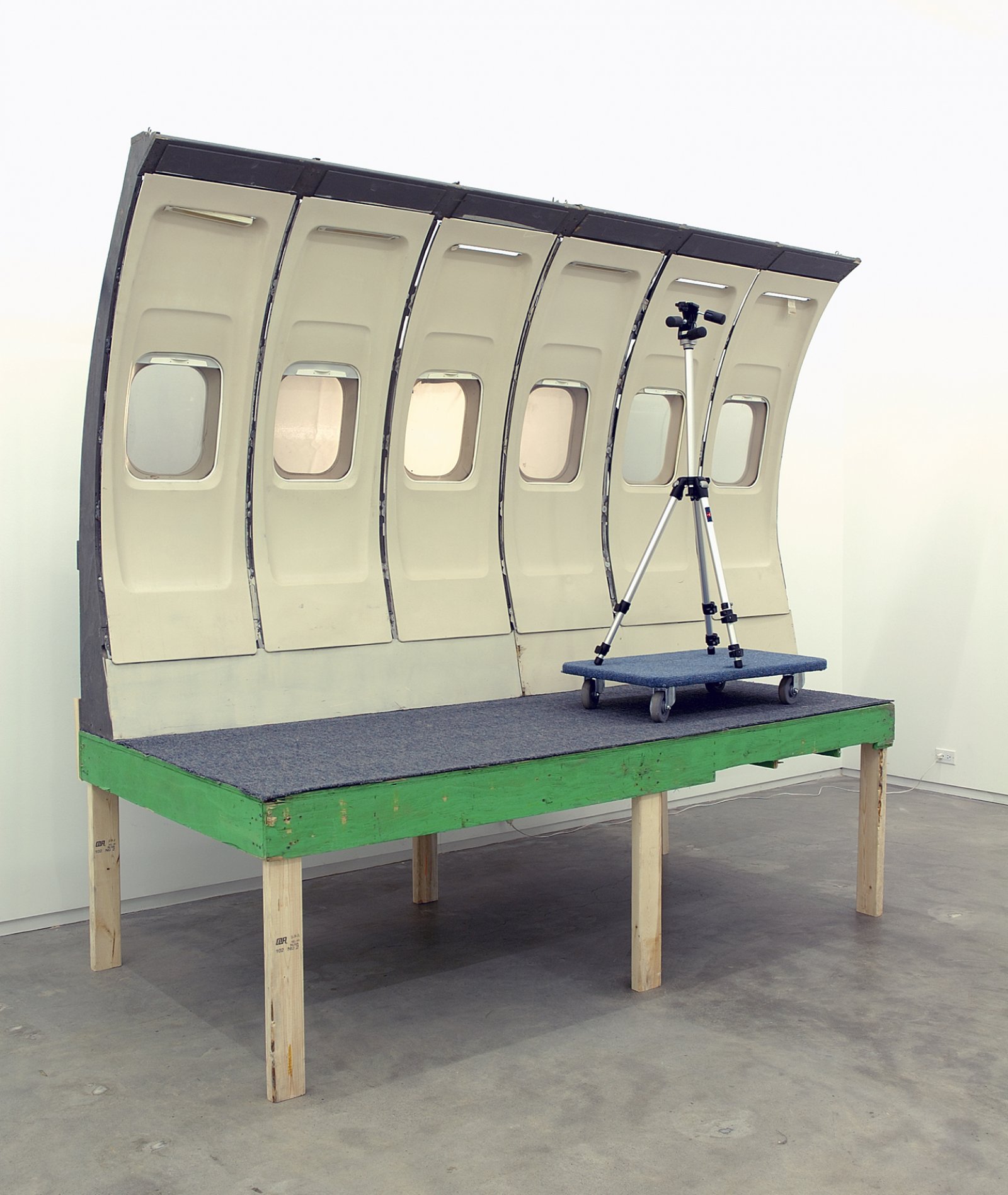 Geoffrey Farmer, installation view, Airliner Open Studio, Catriona Jeffries, 2006 by Geoffrey Farmer