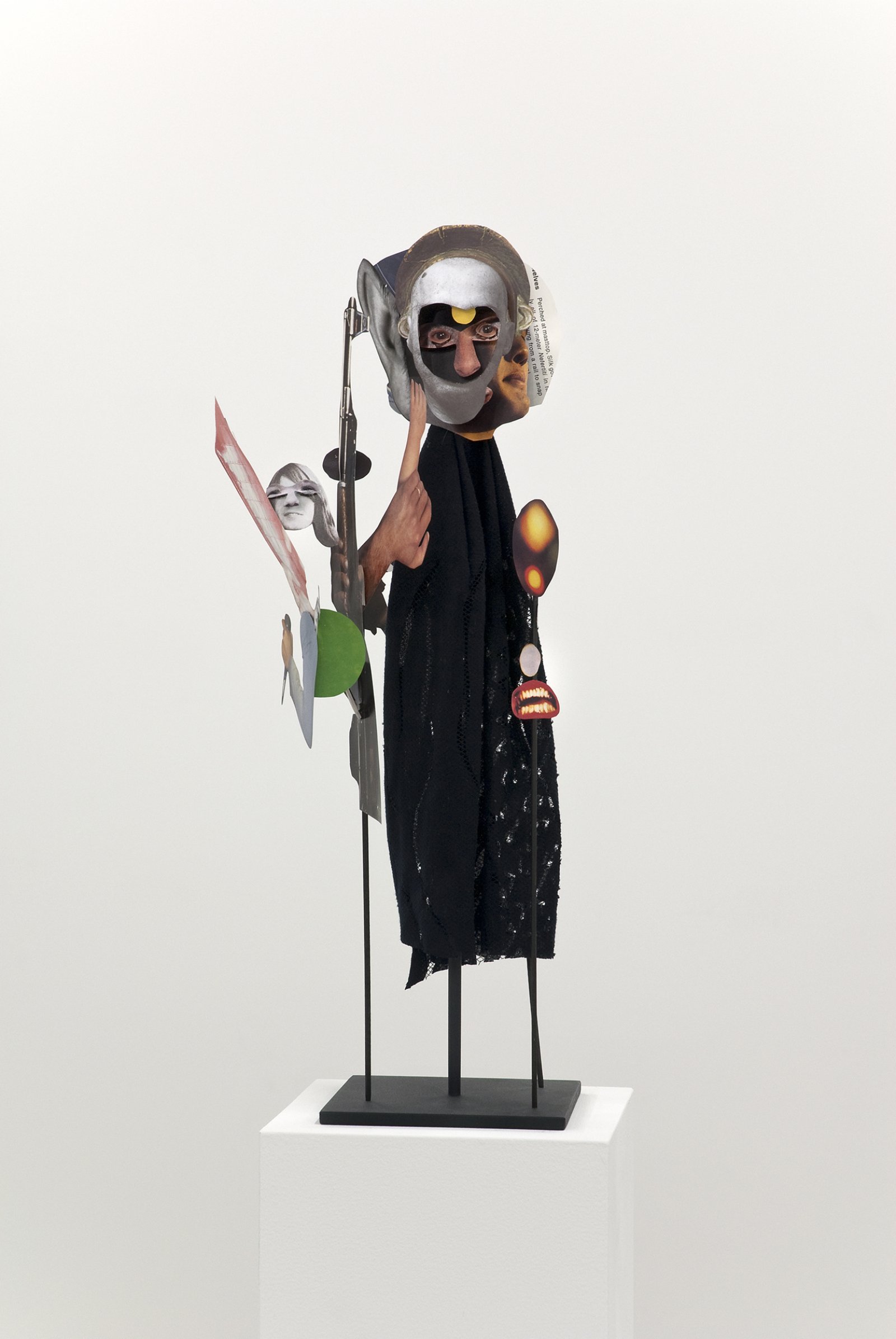 Geoffrey Farmer, The Surgeon and the Photographer, 2009, paper, textile, wood, metal, 365 figures, each figure approximately 18 x 5 x 5 in. (45 x 13 x 13 cm). Installation view, Catriona Jeffries, 2010 by Geoffrey Farmer