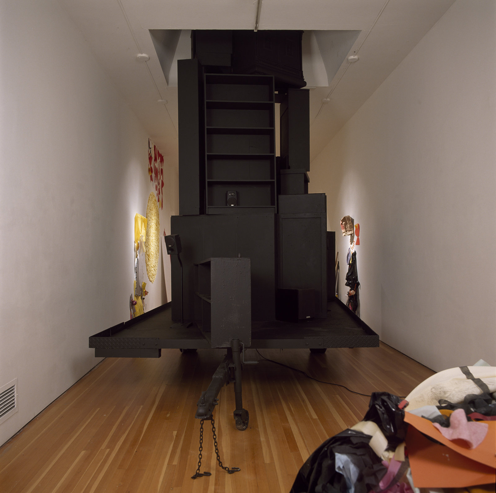 Geoffrey Farmer, Every surface in someway decorated, altered, or changed forever (except the float), 2004, mixed media, dimensions variable