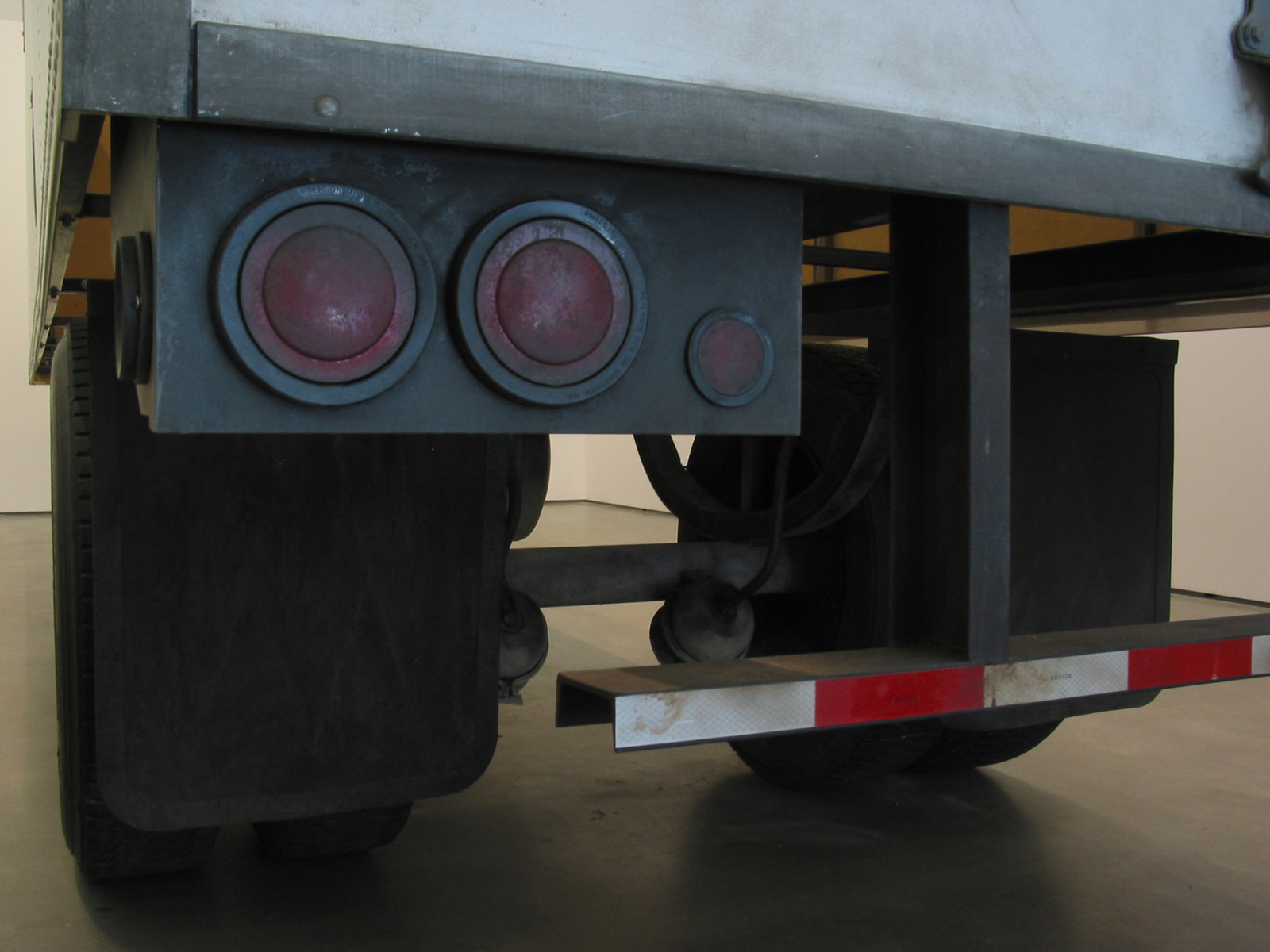 Geoffrey Farmer, Trailer, 2002, steel, fiberboard, mixed media, 134 x 87 x 354 in. (340 x 220 x 900 cm)