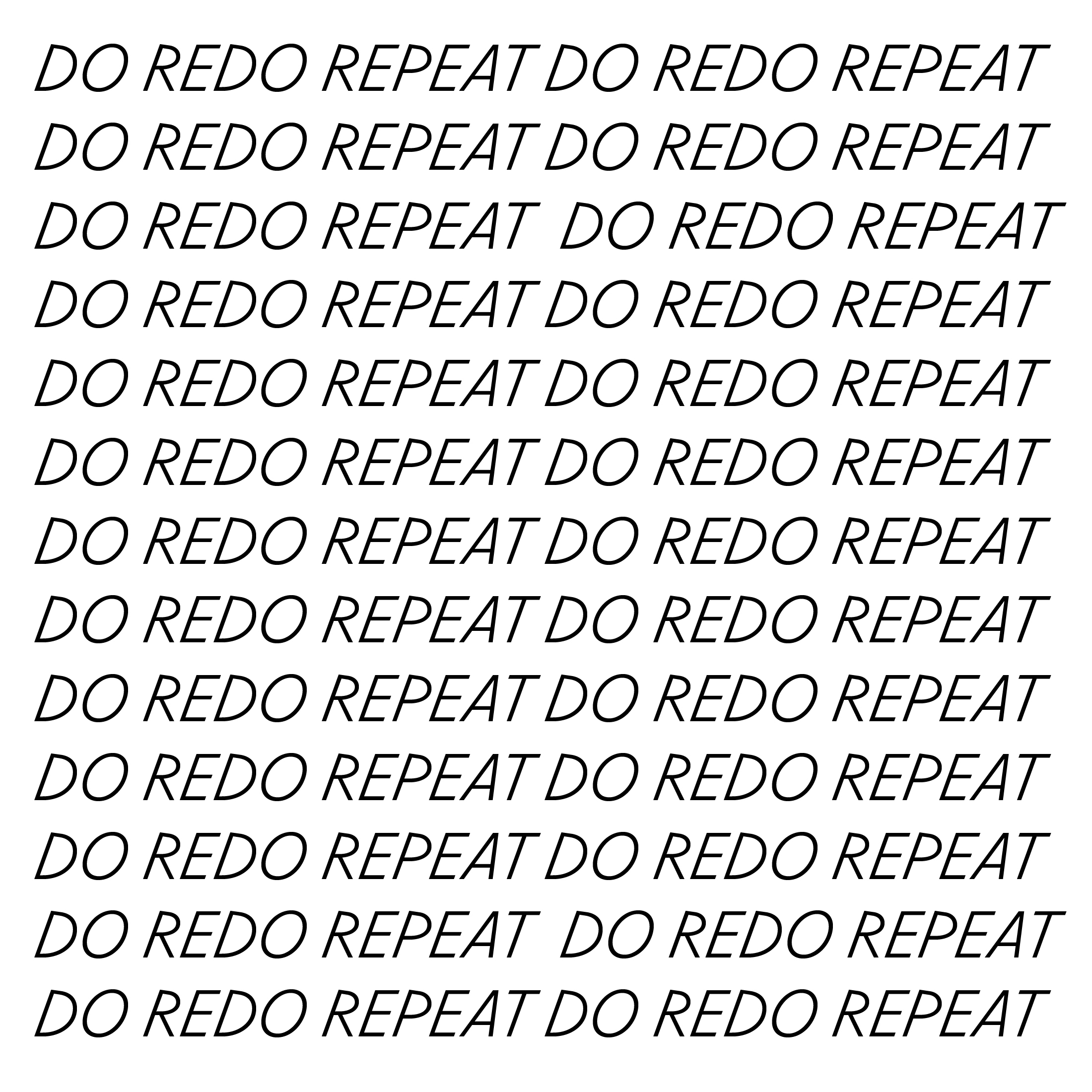 Do Redo Repeat by 