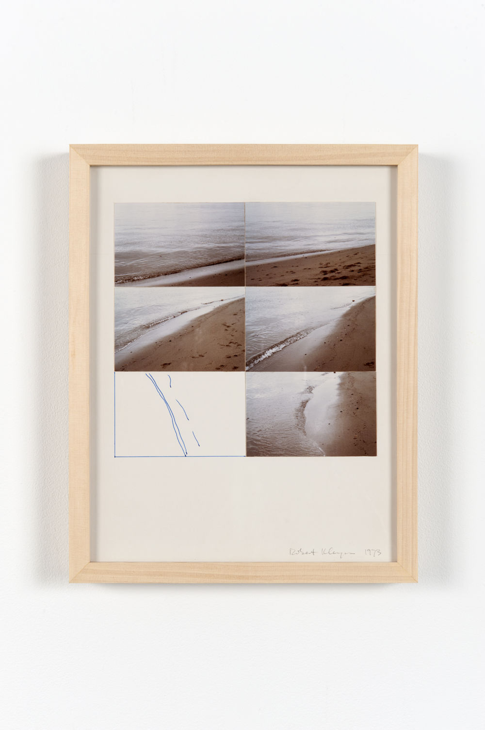 ​Robert Kleyn, Shoreline, 1973, photographs and ink on cardstock, 15 x 12 in. (39 x 31 cm) by 