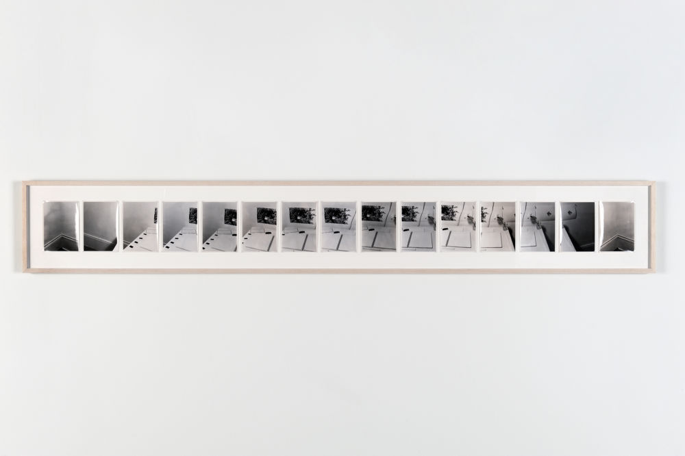 Robert Kleyn, Table Pan, 1974, black and white photographs, 13 x 88 in. (32 x 22 cm)  ​ by 