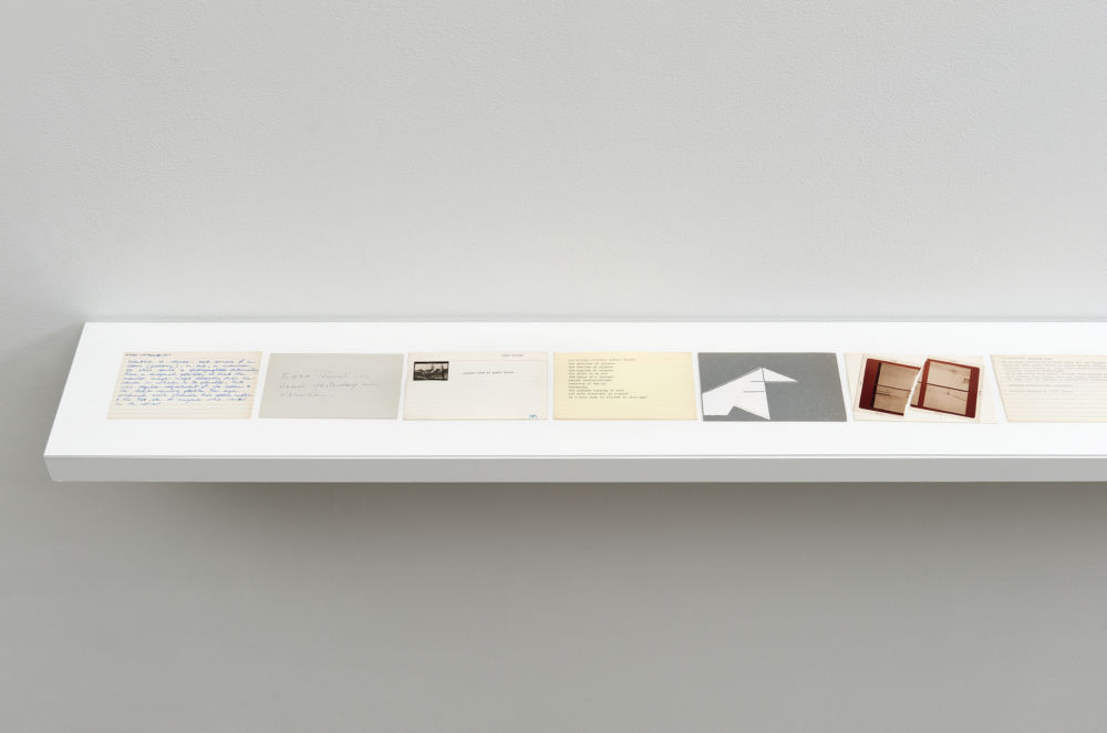 ​Robert Kleyn, Index Cards, 1972–1984, mixed media on paper, dimensions variable by 