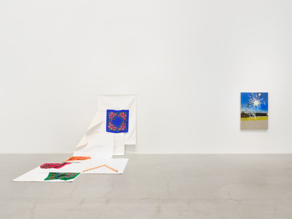 Tanya Lukin Linklater, Brenda Draney, installation view, The best stories I know come from late night car rides or kitchen tables., Catriona Jeffries, Vancouver, 2022 by 