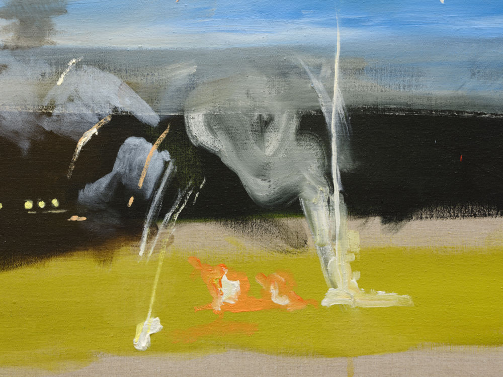 Brenda Draney, Midnight Sun 1 (detail), 2020, oil on linen, 48 x 36 in. (122 x 91 cm) by 
