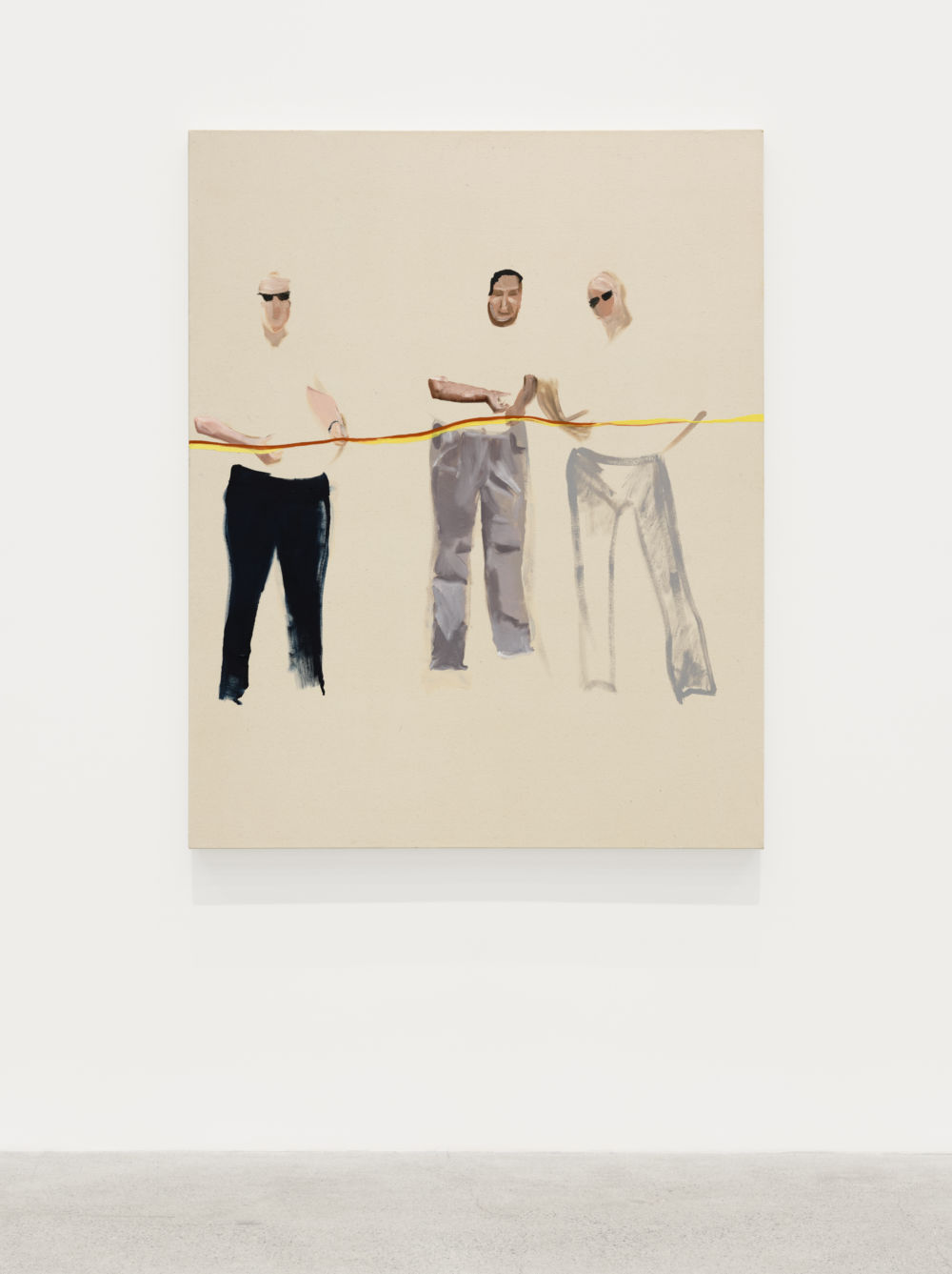 Brenda Draney Ribbon 1, 2020, oil on canvas, 60 x 48 in. (153 x 122 cm) by 