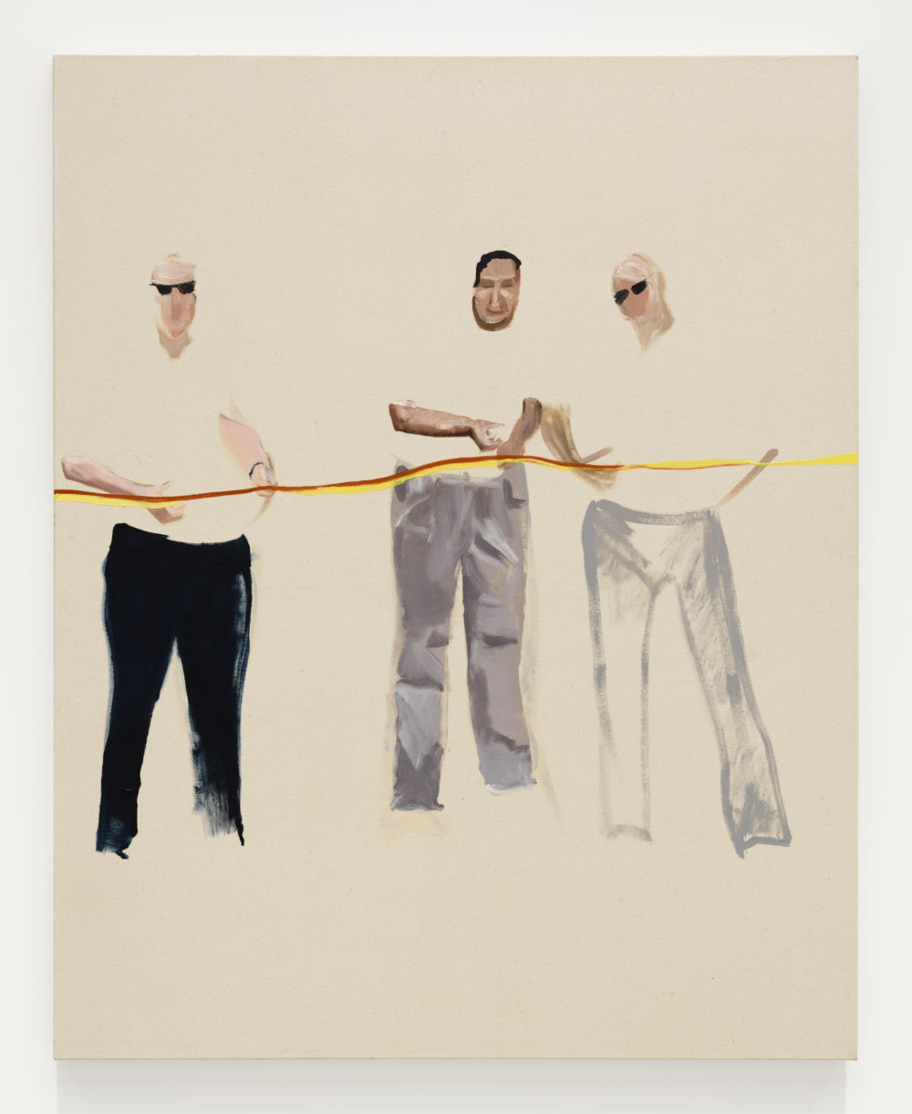 Brenda Draney, Ribbon 1, 2020, oil on canvas, 60 x 48 in. (153 x 122 cm) by 