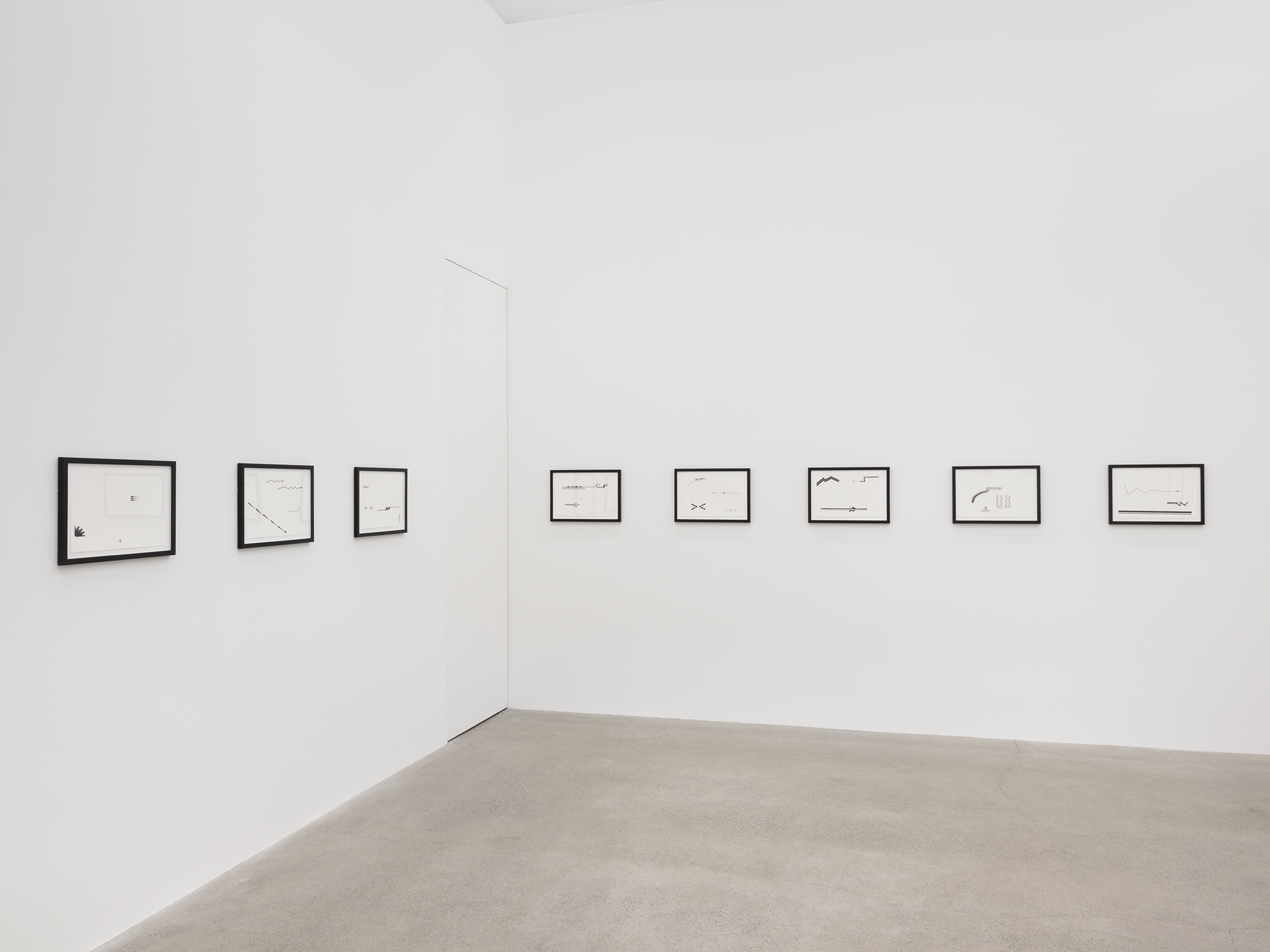 Raven Chacon, …lahgo adil’i dine doo yeehosinilgii yidaaghi, 2004, 16 inkjet prints, each 14 x 20 in. (36 x 51 cm). Installation view, Unexplained Parade, Catriona Jeffries, Vancouver, March 9, 2019​ by 