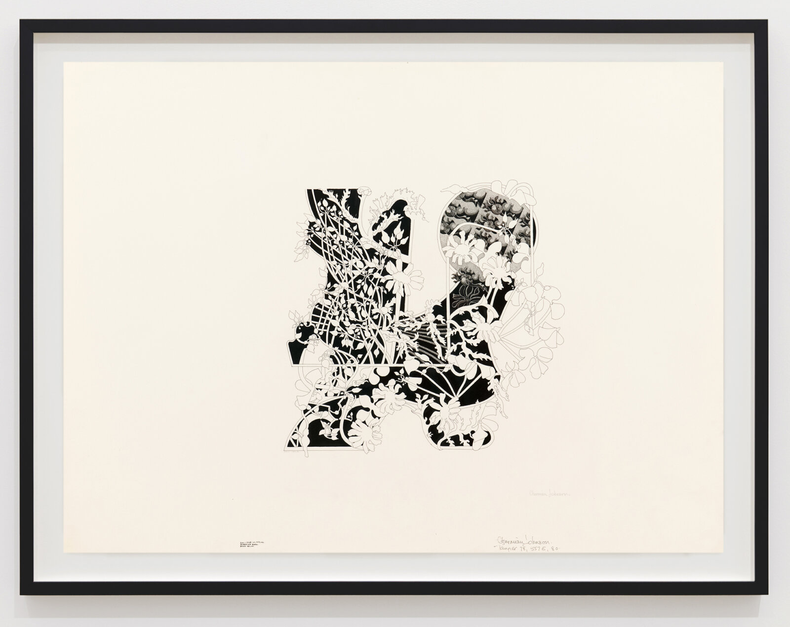 Charmian Johnson, not titled, 1978–1980, ink and graphite on paper, 26 x 34 in. (65 x 85 cm)