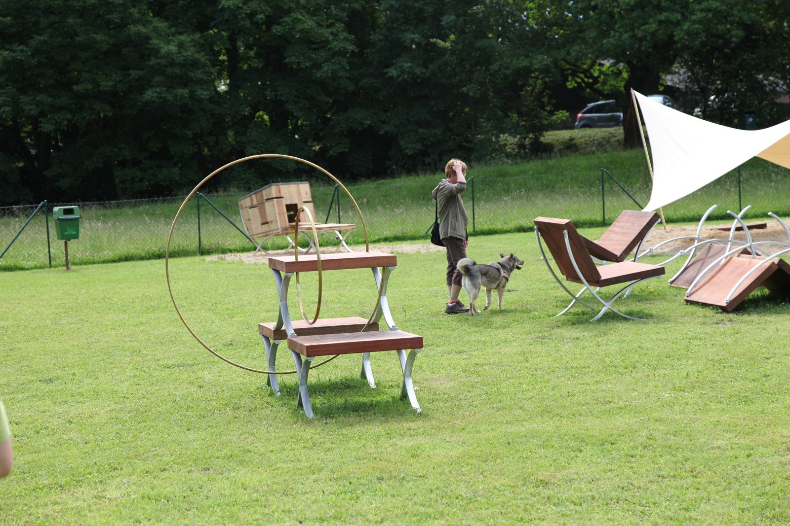 Brian Jungen, Dog Run, 2012, mixed media, dimensions variable. Installation view, dOCUMENTA (13), Kassel, Germany, 2012