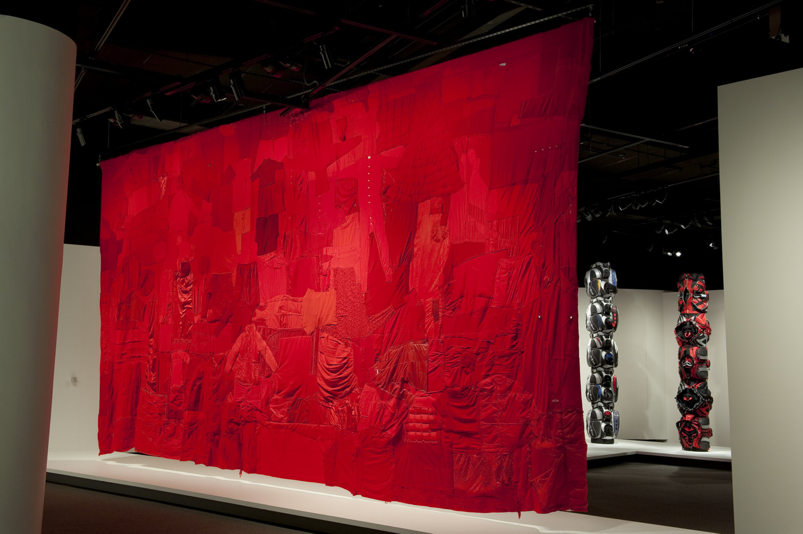 Brian Jungen, People's Flag, 2006, textiles, 189 x 347 in. (480 x 880 cm)