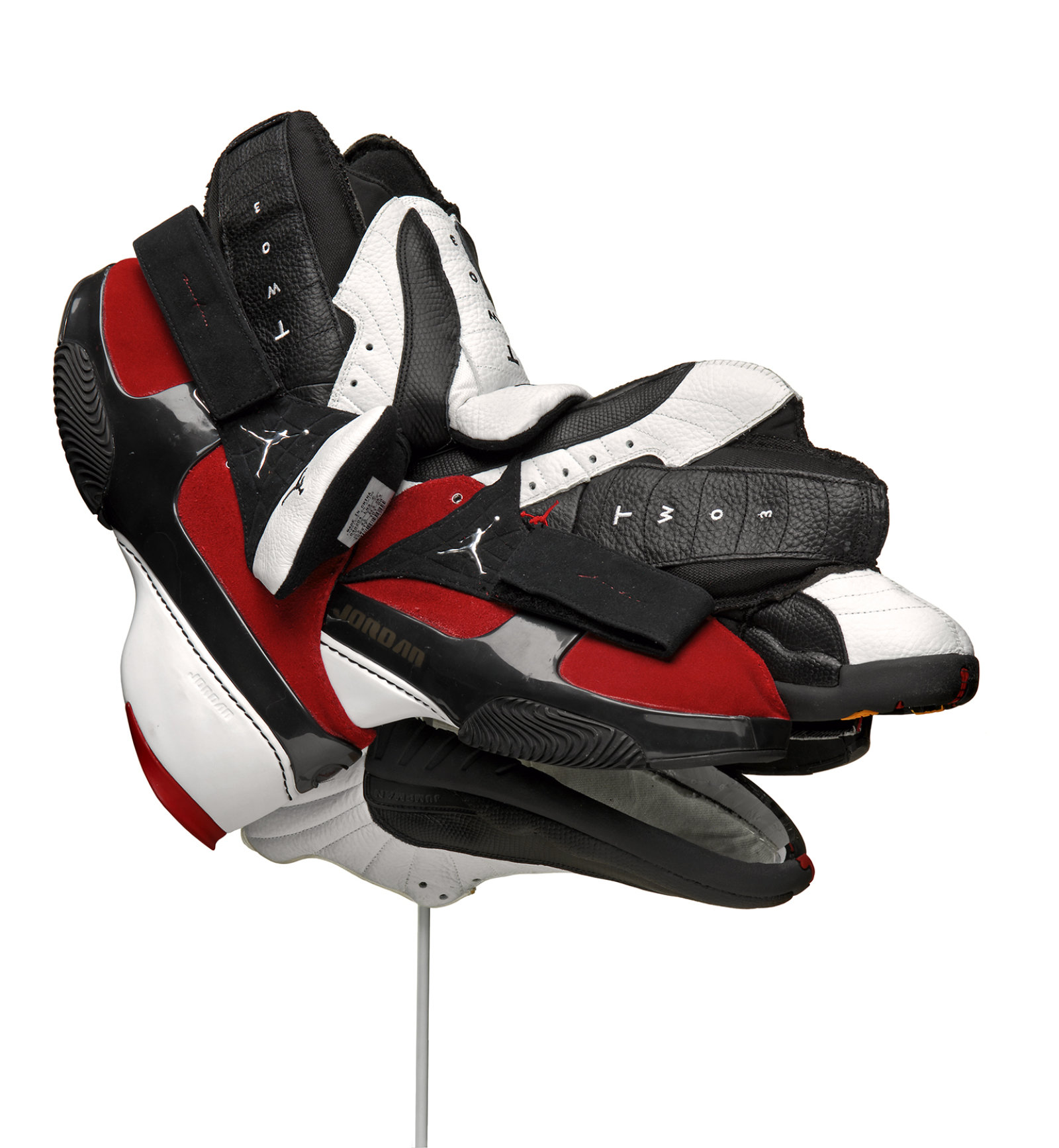 Brian Jungen, Prototype for New Understanding #20, 2004, nike air jordans, 17 x 10 x 20 in. (43 x 25 x 51 cm)