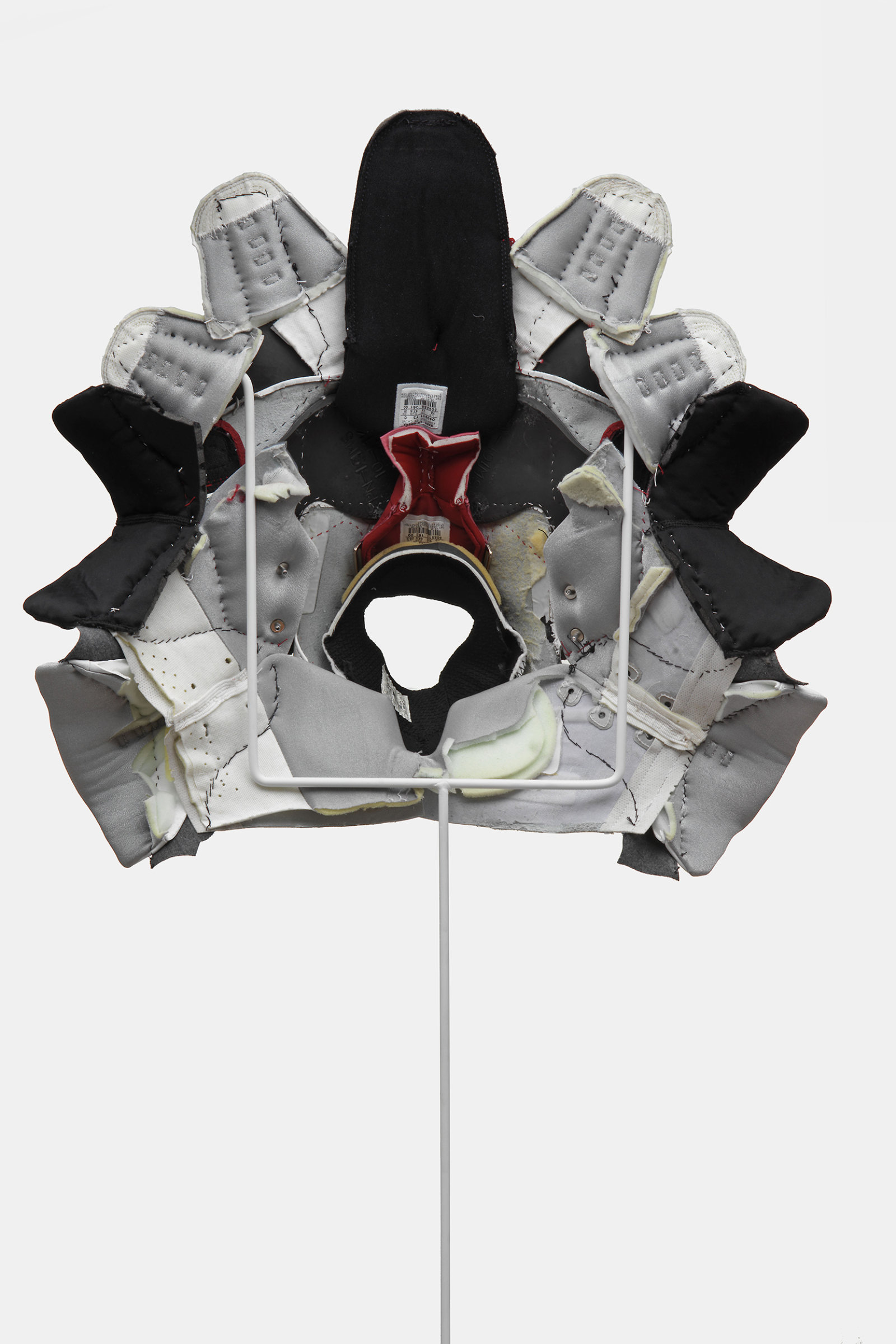 Brian Jungen, Prototype for New Understanding #23, 2005, nike air jordans, human hair, 19 x 20 x 6 in. (47 x 52 x 15 cm)