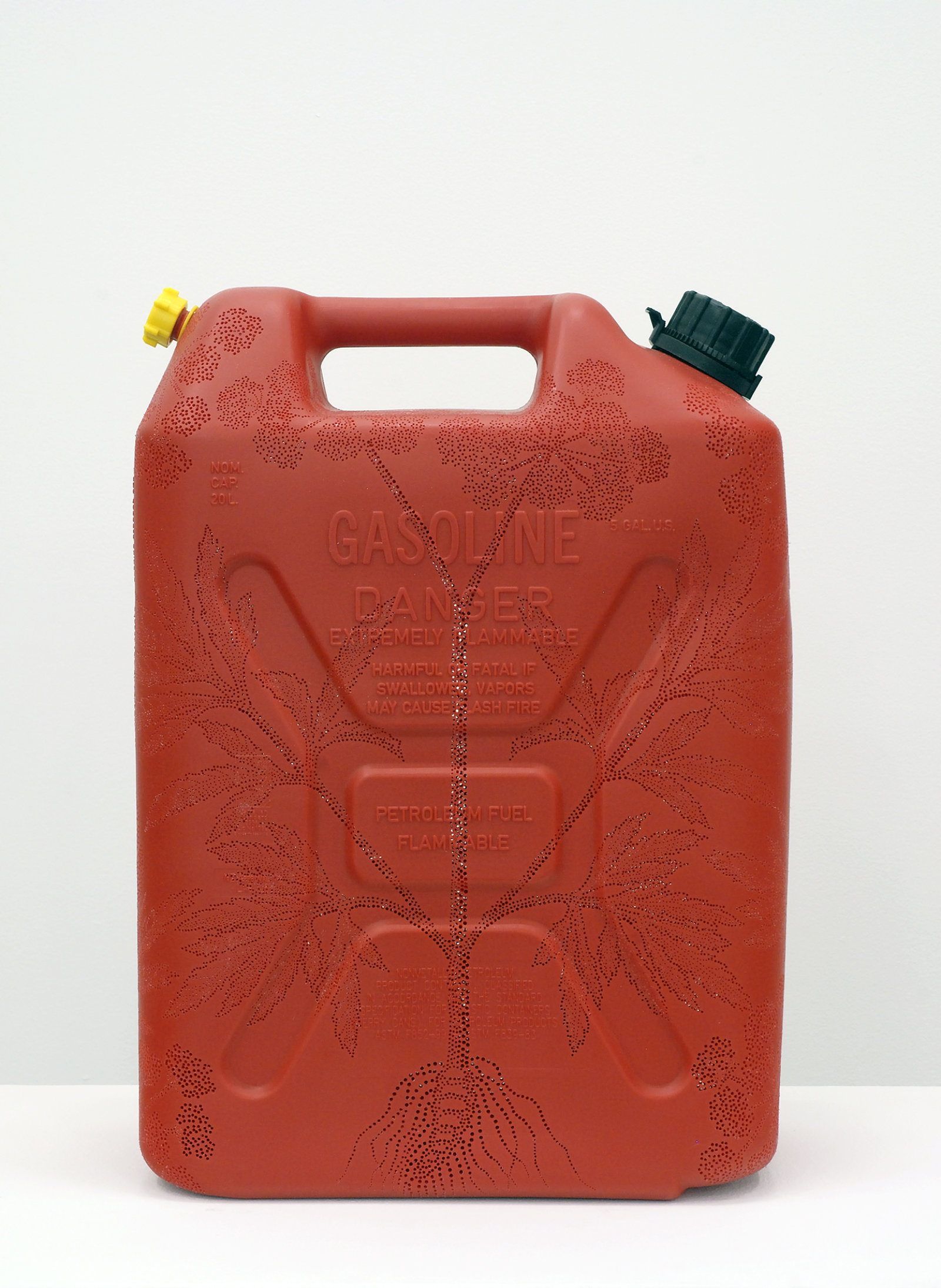 Brian Jungen, Water Hemlock, 2008, carved gallon gasoline jug, 18 x 13 x 7 in. (46 x 33 x 18 cm)